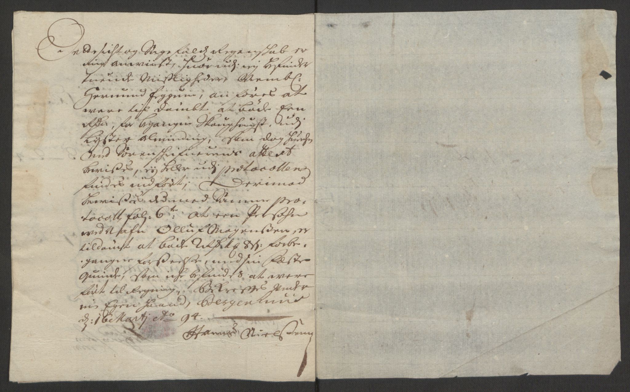 Rentekammeret inntil 1814, Reviderte regnskaper, Fogderegnskap, AV/RA-EA-4092/R52/L3307: Fogderegnskap Sogn, 1693-1694, p. 129