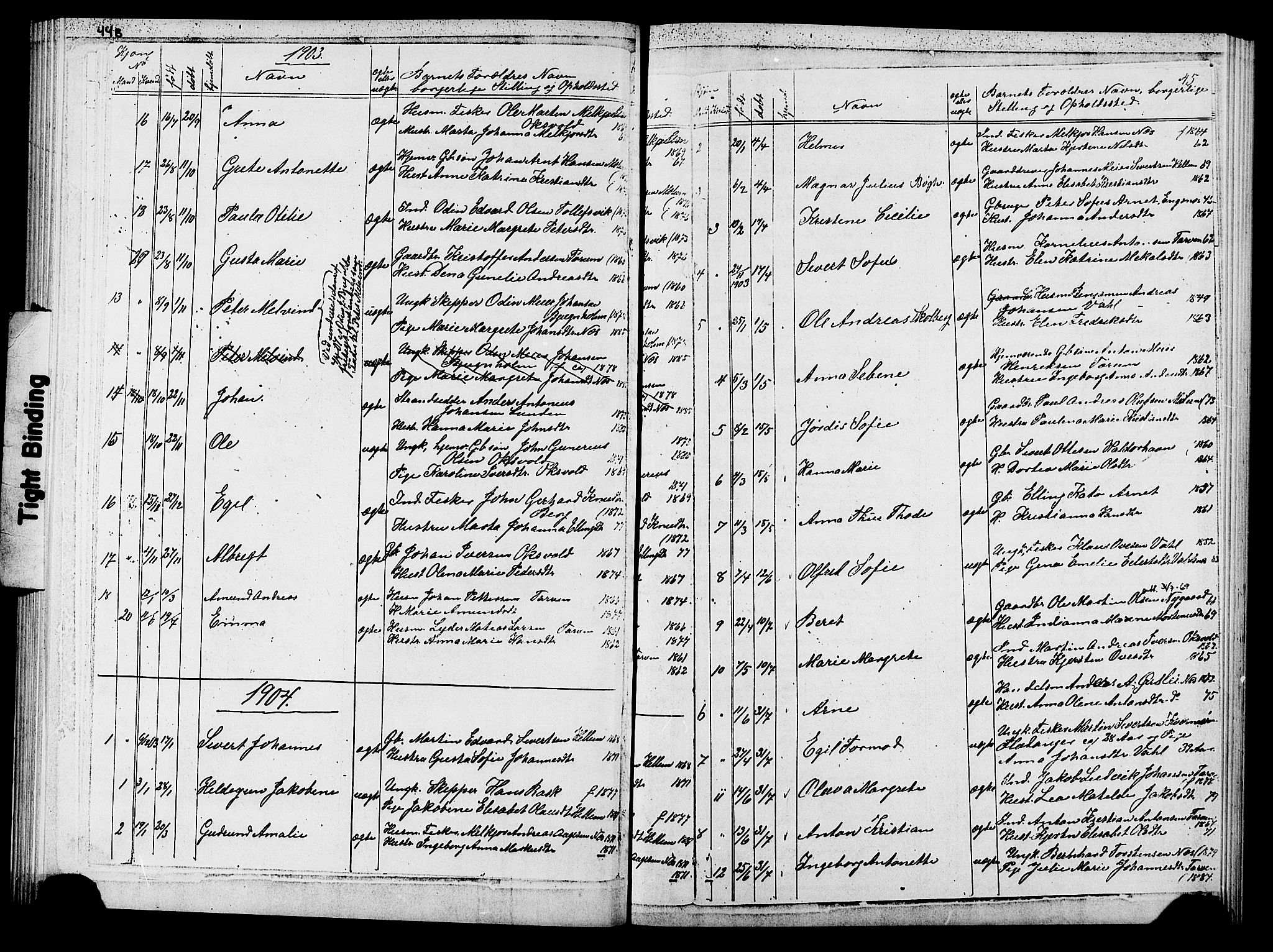 Ministerialprotokoller, klokkerbøker og fødselsregistre - Sør-Trøndelag, SAT/A-1456/652/L0653: Parish register (copy) no. 652C01, 1866-1910, p. 45