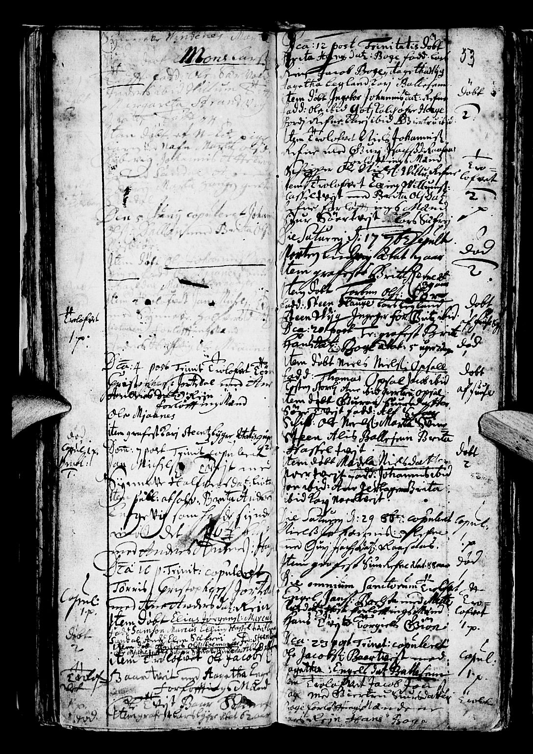 Os sokneprestembete, SAB/A-99929: Parish register (official) no. A 5, 1669-1760, p. 53