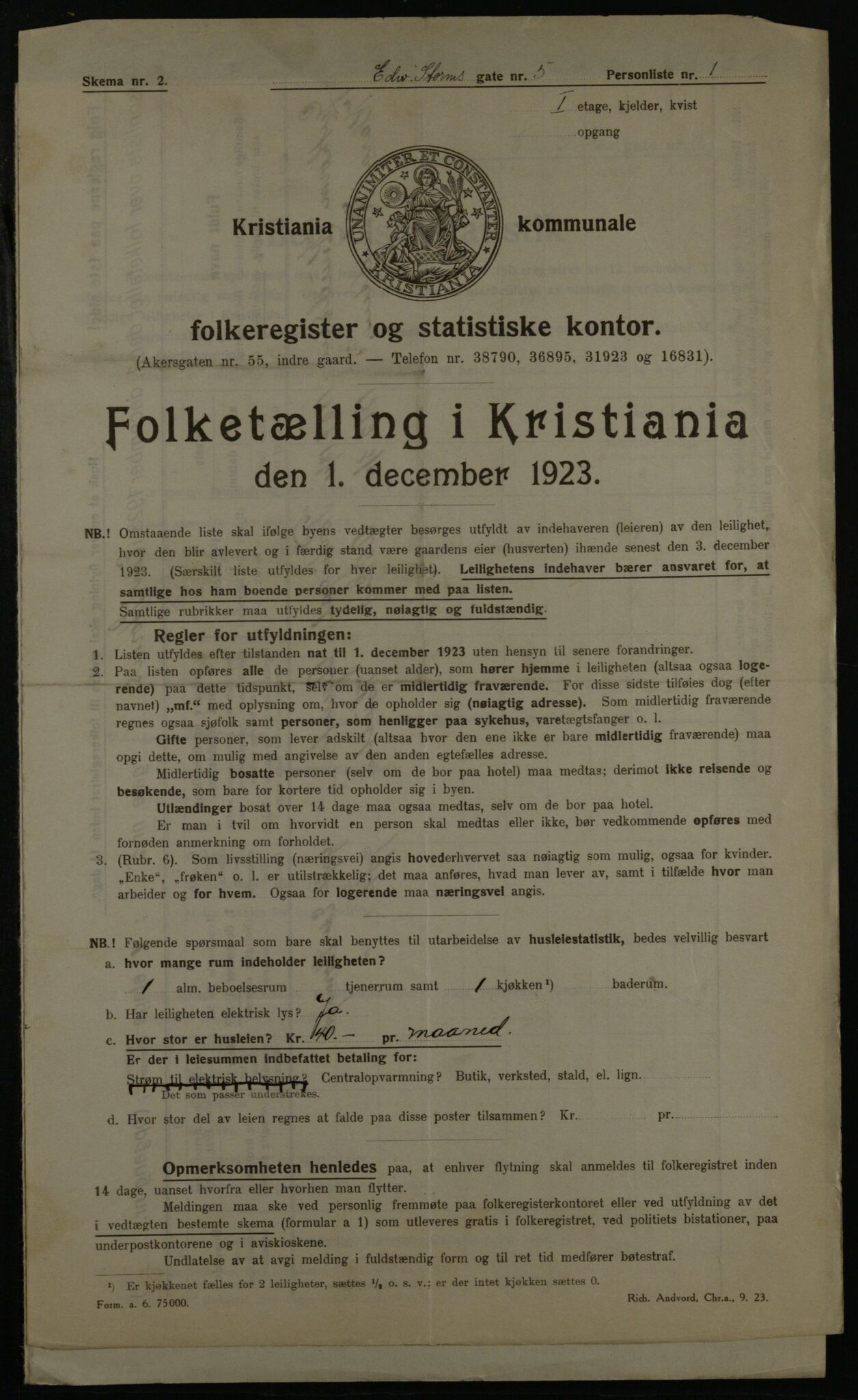 OBA, Municipal Census 1923 for Kristiania, 1923, p. 20942