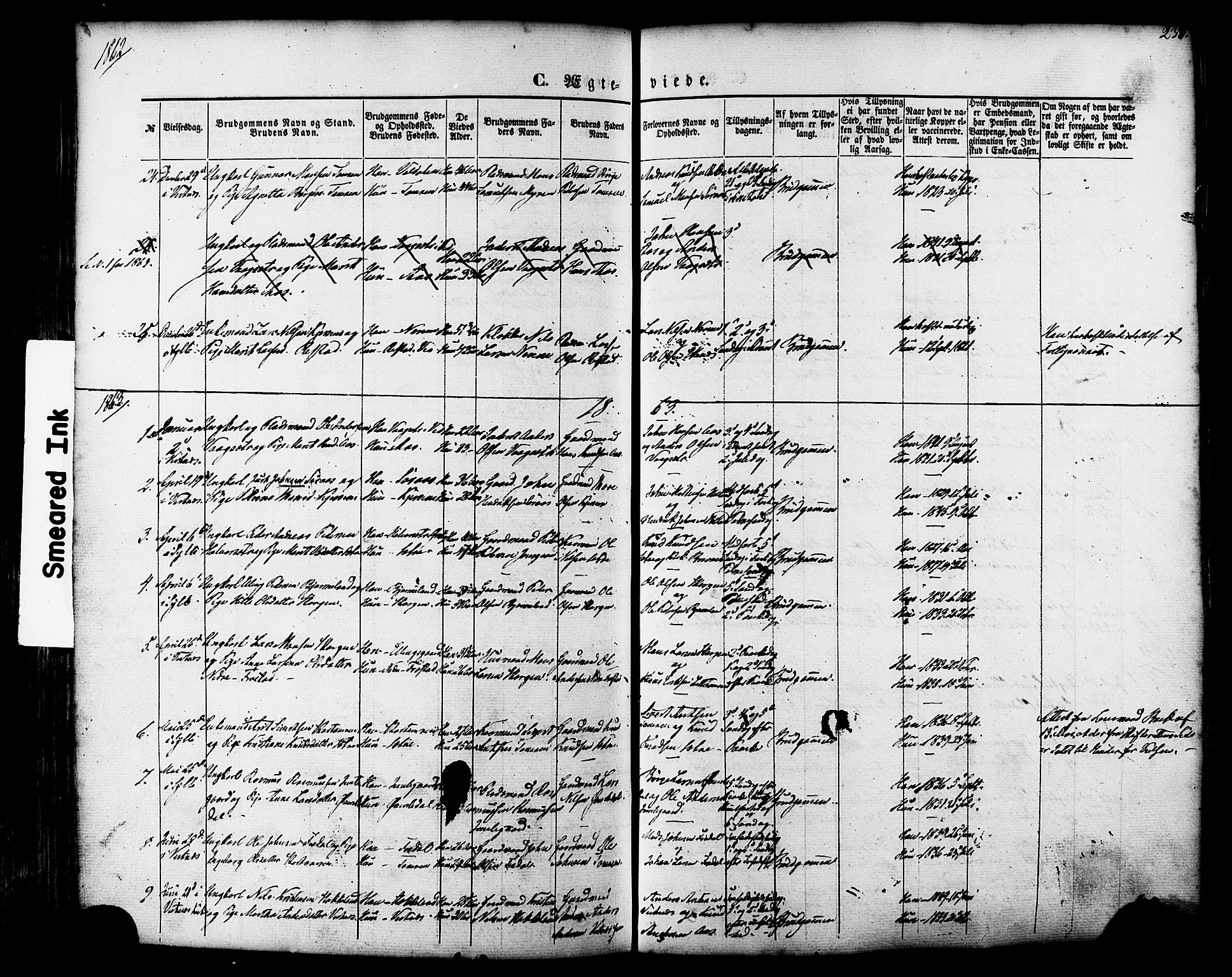 Ministerialprotokoller, klokkerbøker og fødselsregistre - Møre og Romsdal, AV/SAT-A-1454/539/L0529: Parish register (official) no. 539A02, 1848-1872, p. 237