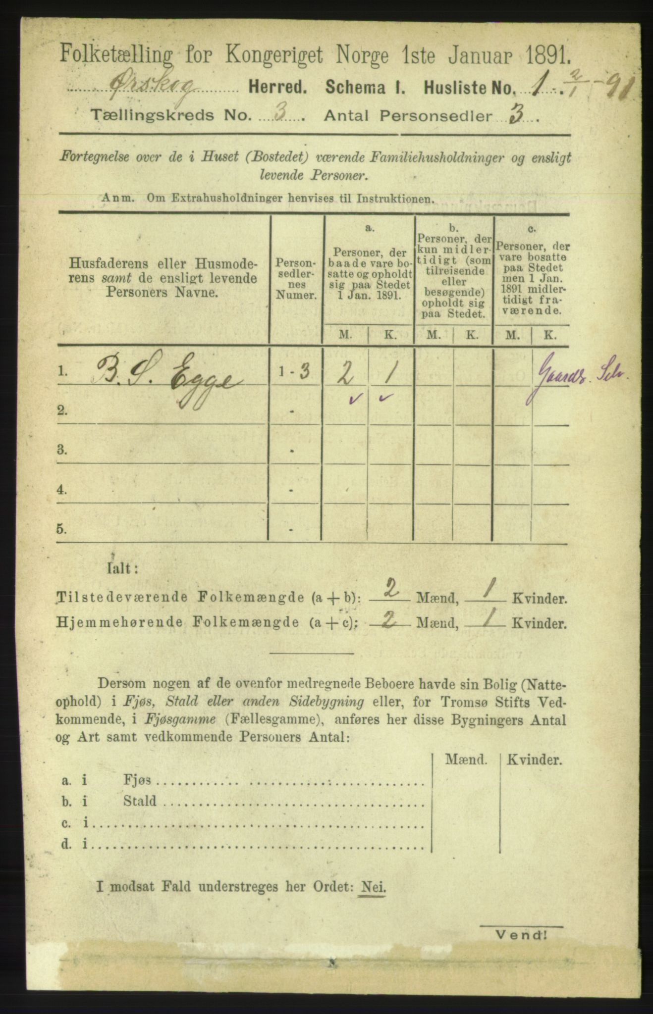 RA, 1891 census for 1527 Ørskog, 1891, p. 1235