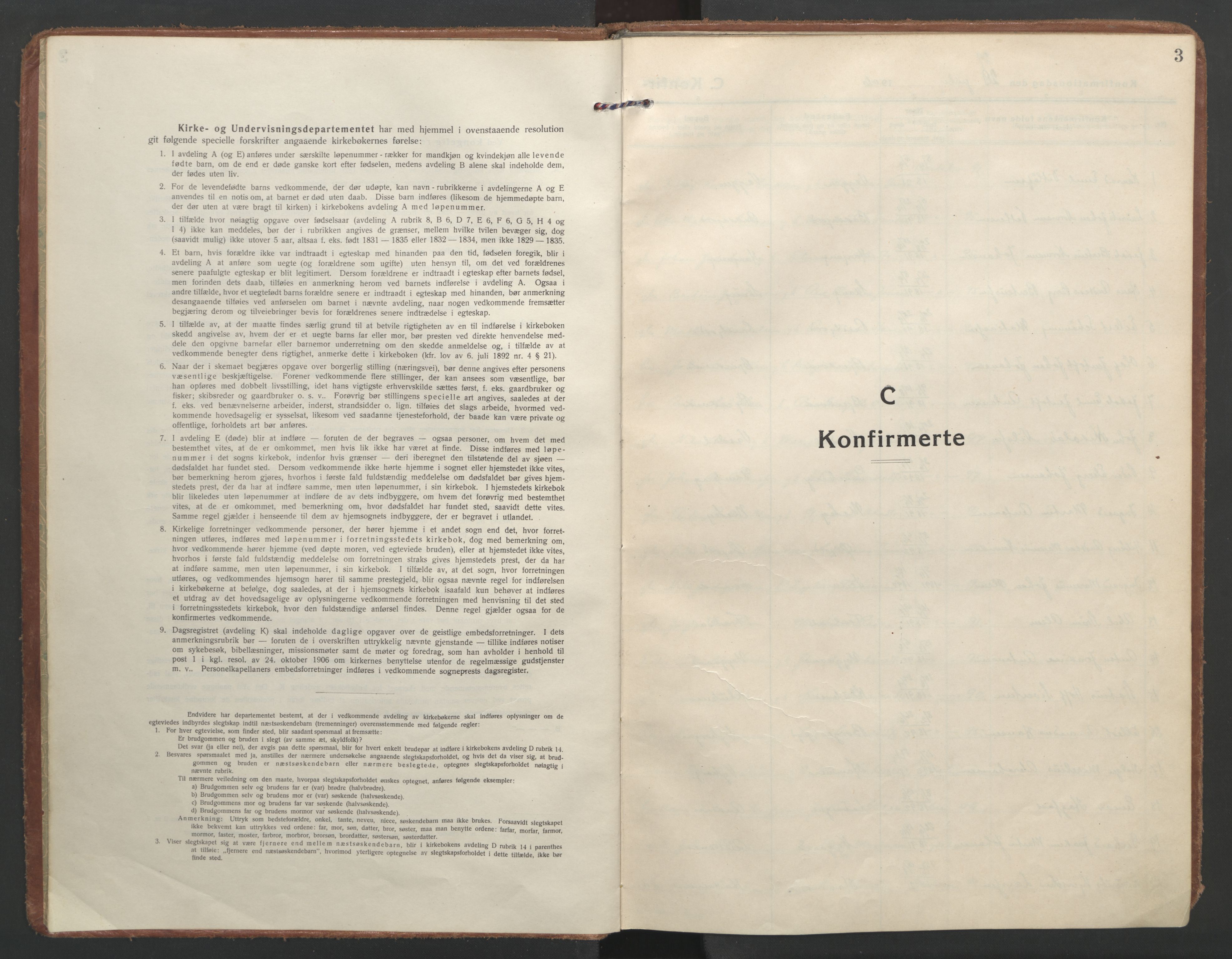 Ministerialprotokoller, klokkerbøker og fødselsregistre - Nordland, SAT/A-1459/866/L0944: Parish register (official) no. 866A07, 1906-1926, p. 3
