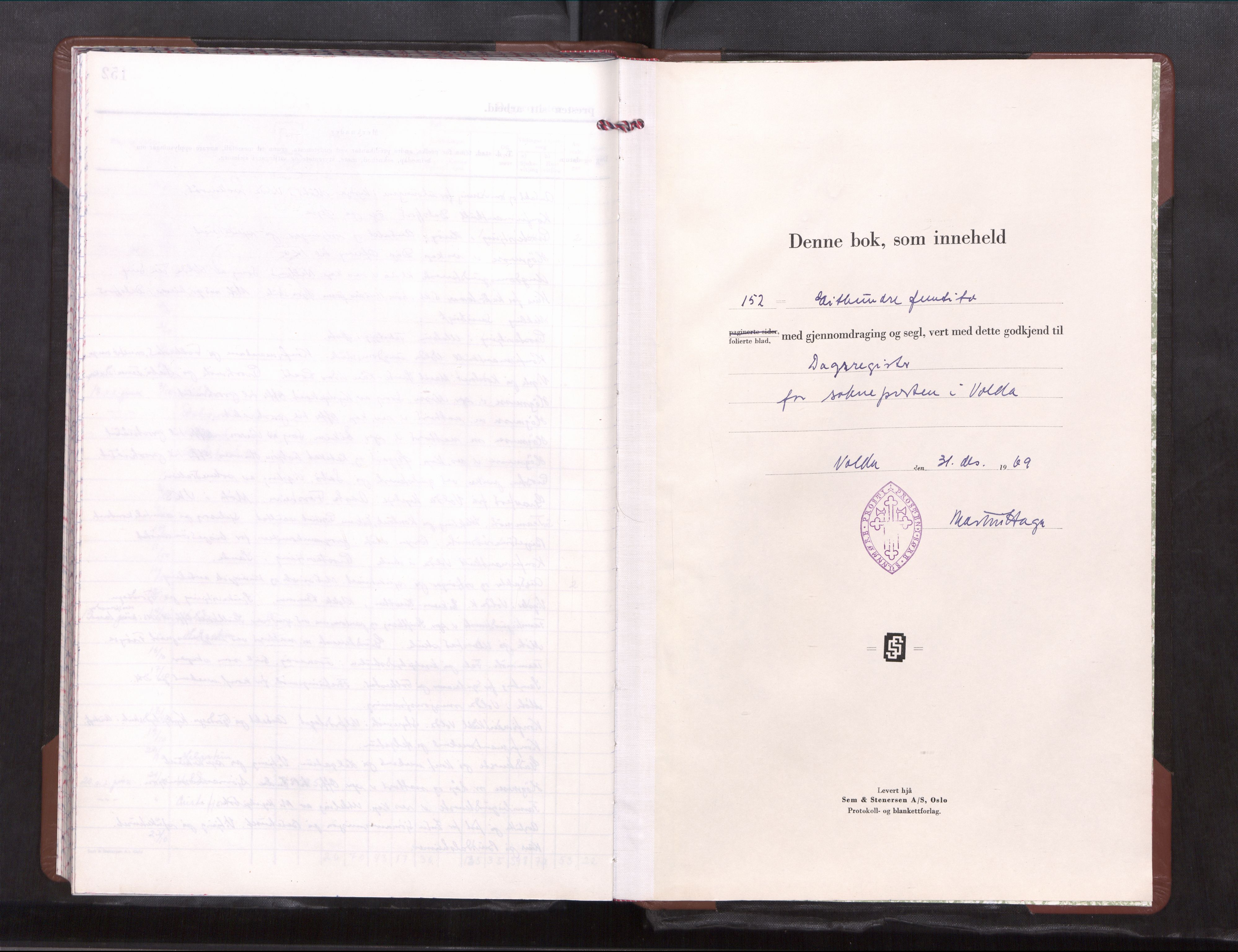 Ministerialprotokoller, klokkerbøker og fødselsregistre - Møre og Romsdal, SAT/A-1454/511/L0150: Diary records no. 511---, 1970-1979