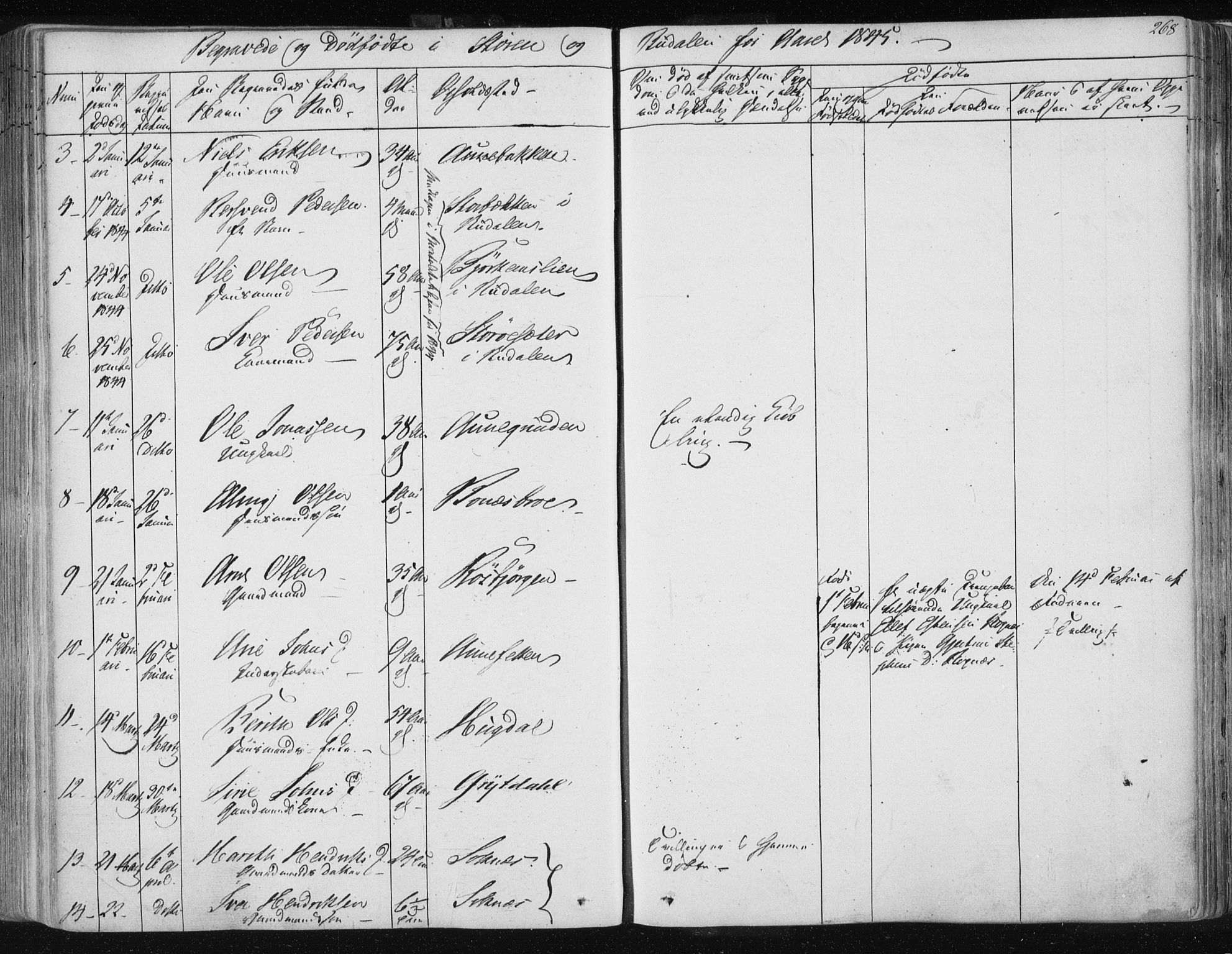 Ministerialprotokoller, klokkerbøker og fødselsregistre - Sør-Trøndelag, AV/SAT-A-1456/687/L0997: Parish register (official) no. 687A05 /1, 1843-1848, p. 268