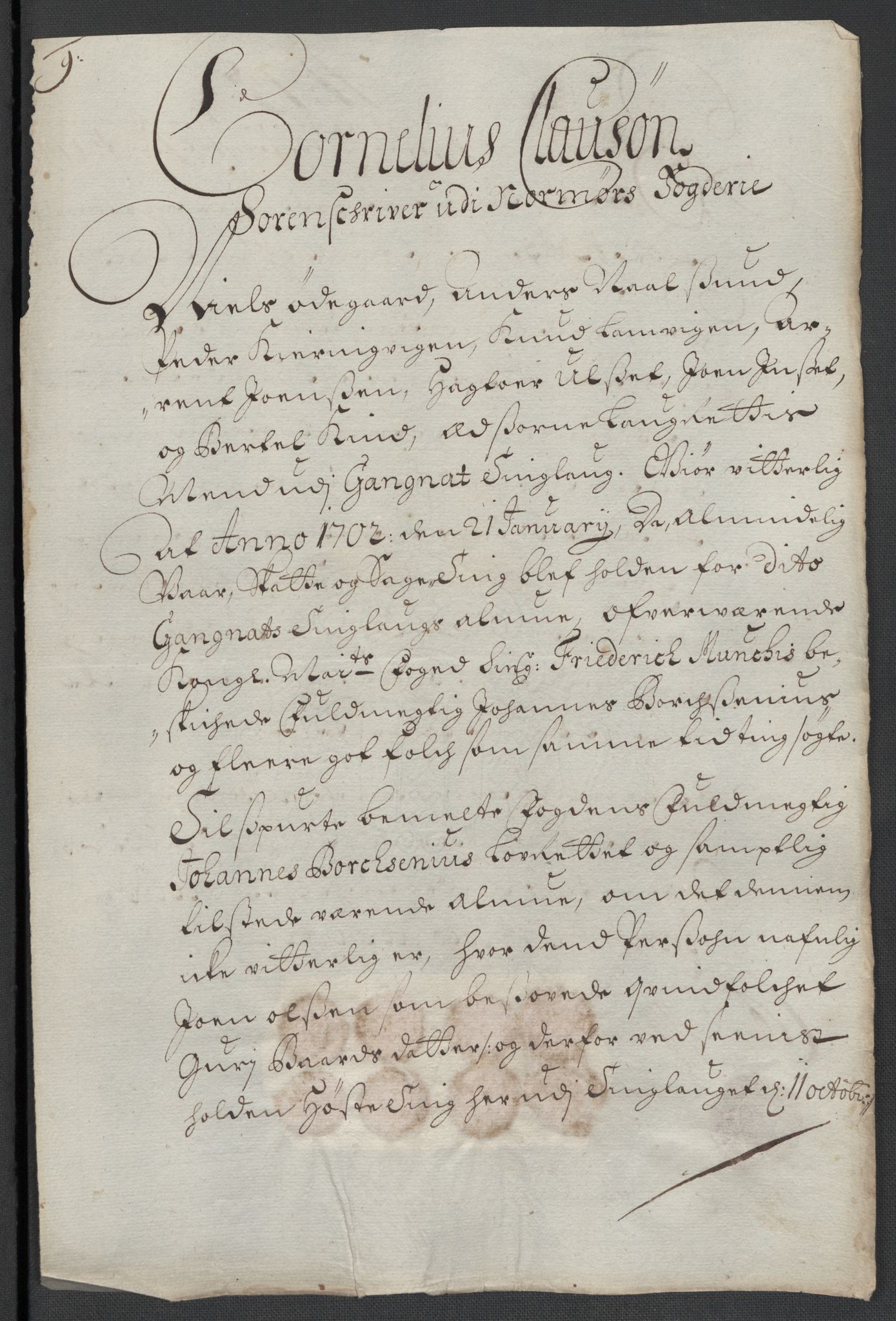Rentekammeret inntil 1814, Reviderte regnskaper, Fogderegnskap, RA/EA-4092/R56/L3739: Fogderegnskap Nordmøre, 1700-1702, p. 268