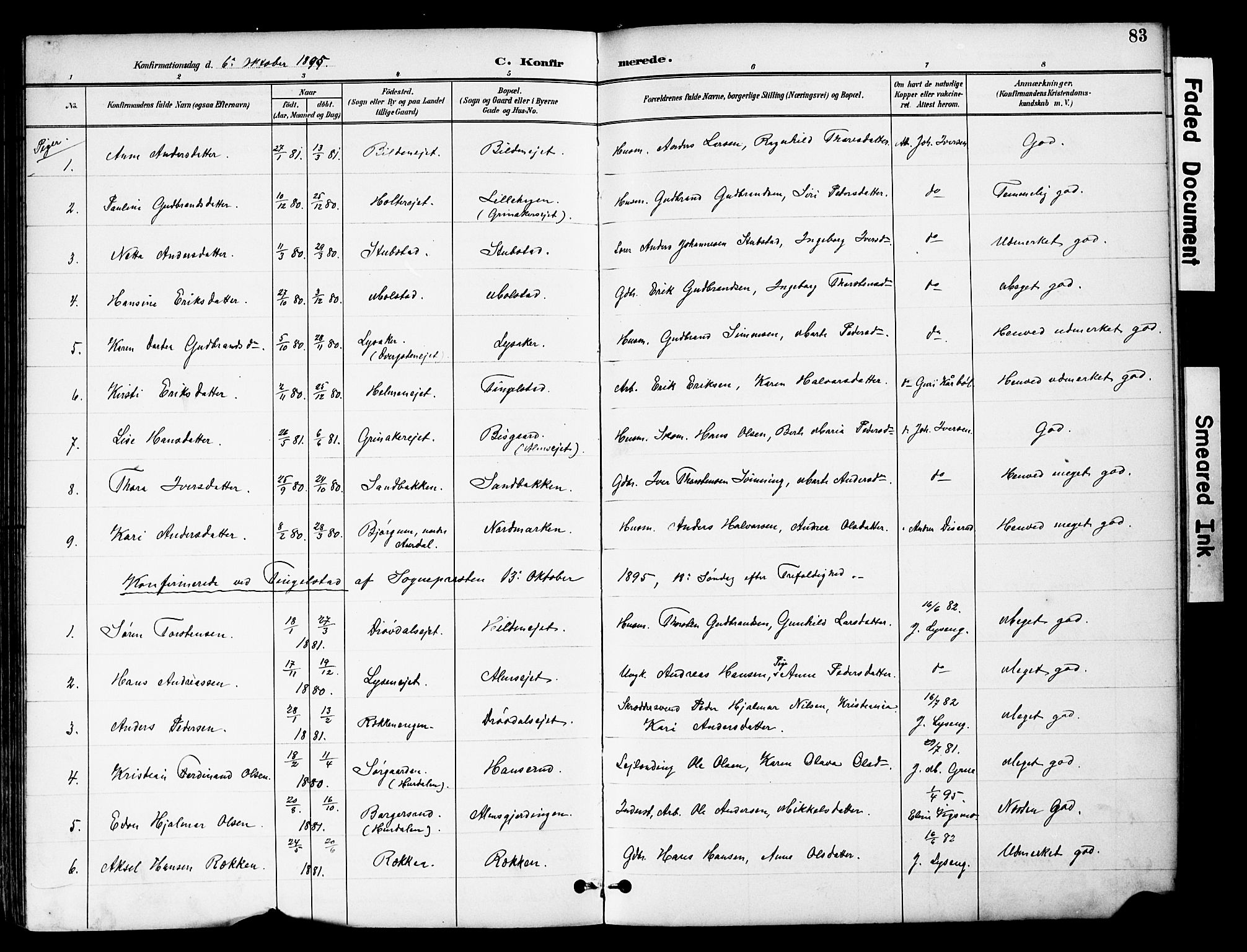 Brandbu prestekontor, SAH/PREST-114/H/Ha/Hab/L0006: Parish register (copy) no. 6, 1893-1902, p. 83