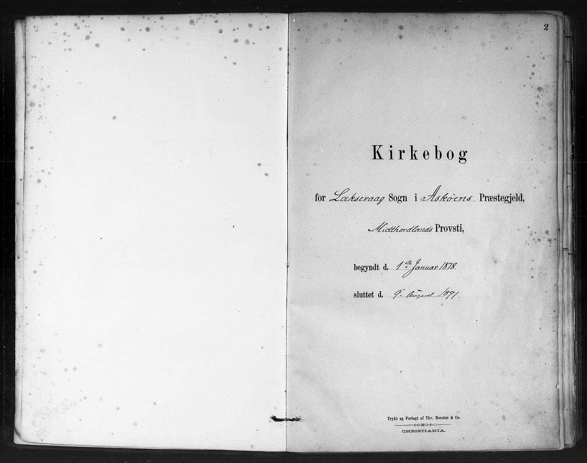 Askøy Sokneprestembete, AV/SAB-A-74101/H/Ha/Haa/Haae/L0002: Parish register (official) no. E 2, 1878-1891, p. 2