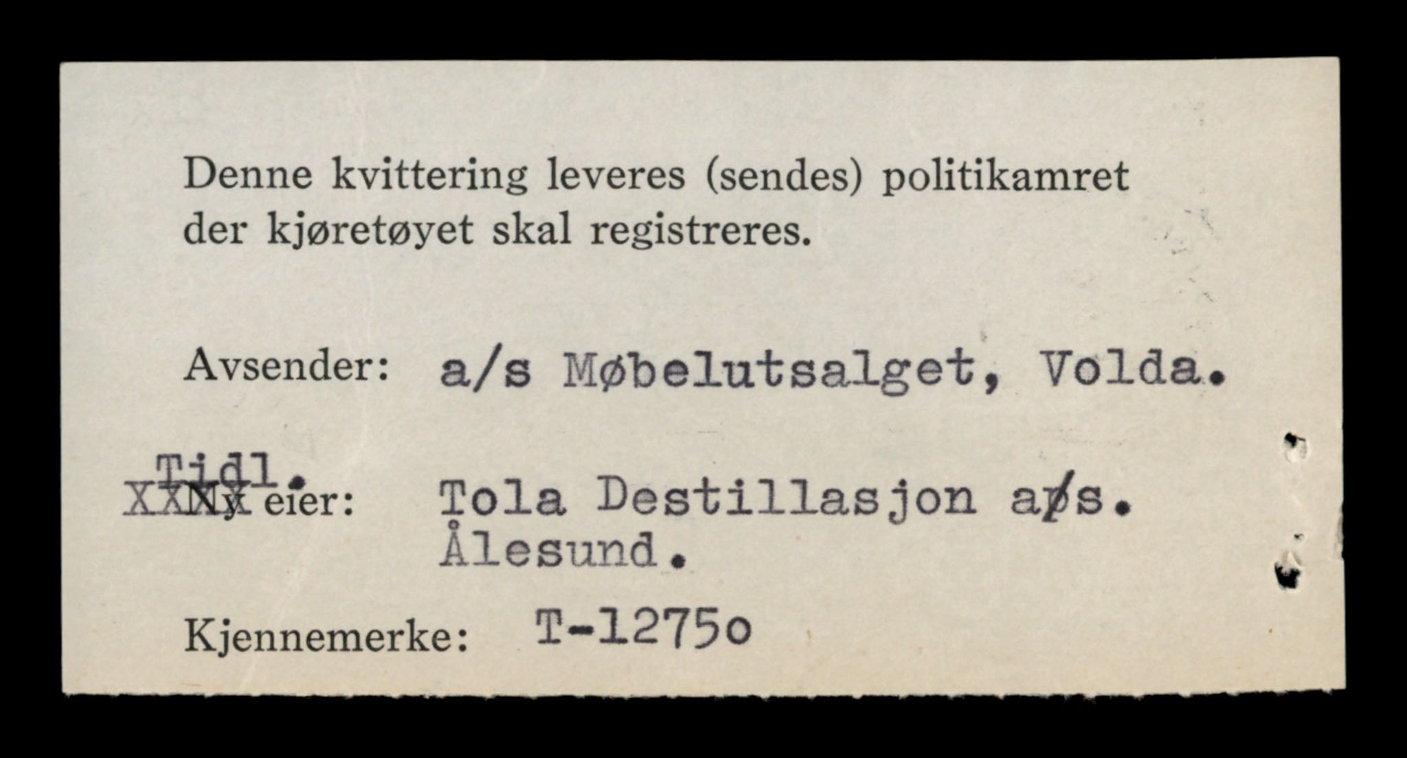 Møre og Romsdal vegkontor - Ålesund trafikkstasjon, AV/SAT-A-4099/F/Fe/L0035: Registreringskort for kjøretøy T 12653 - T 12829, 1927-1998, p. 1851