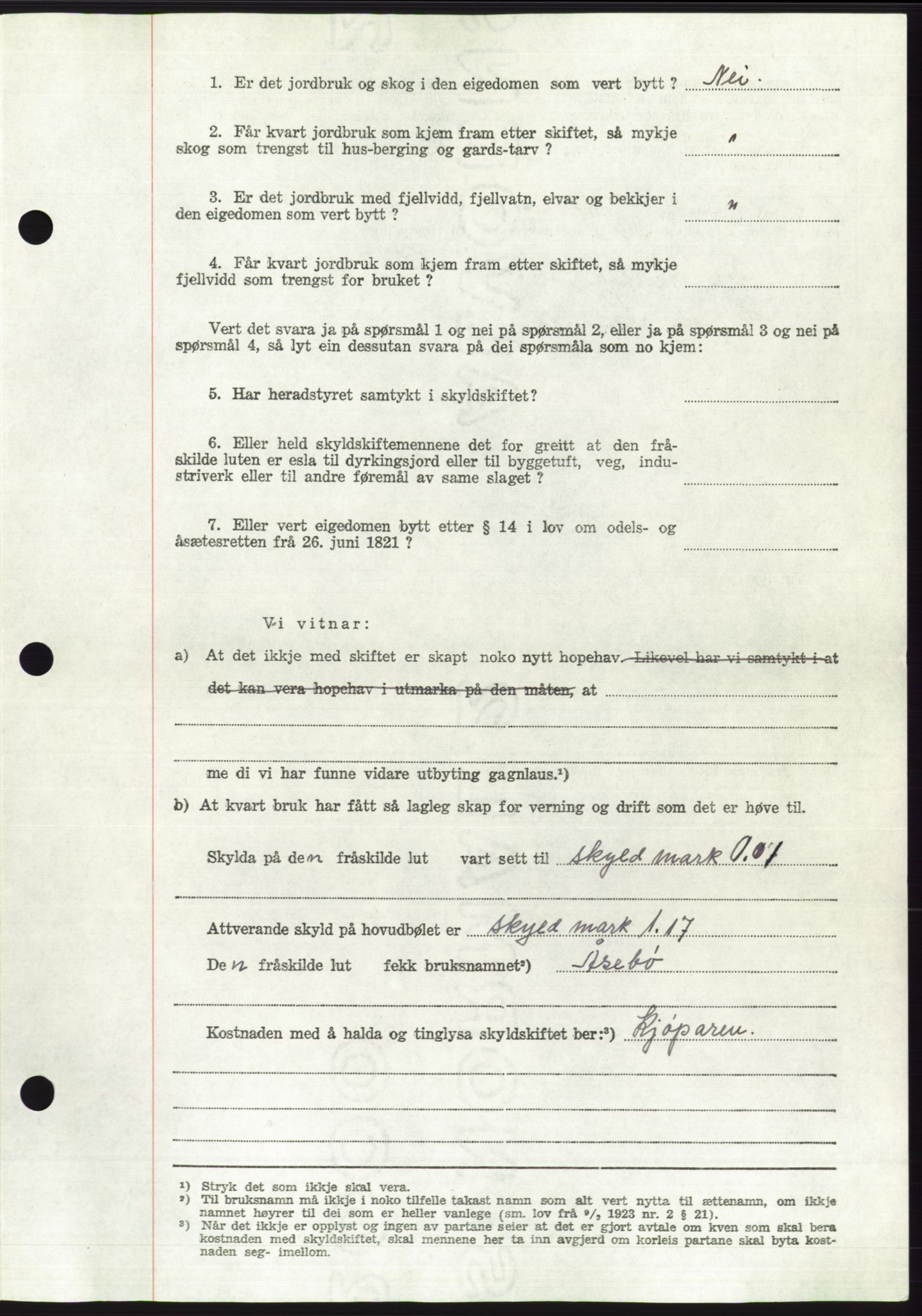 Søre Sunnmøre sorenskriveri, AV/SAT-A-4122/1/2/2C/L0110: Mortgage book no. 36A, 1958-1958, Diary no: : 1496/1958