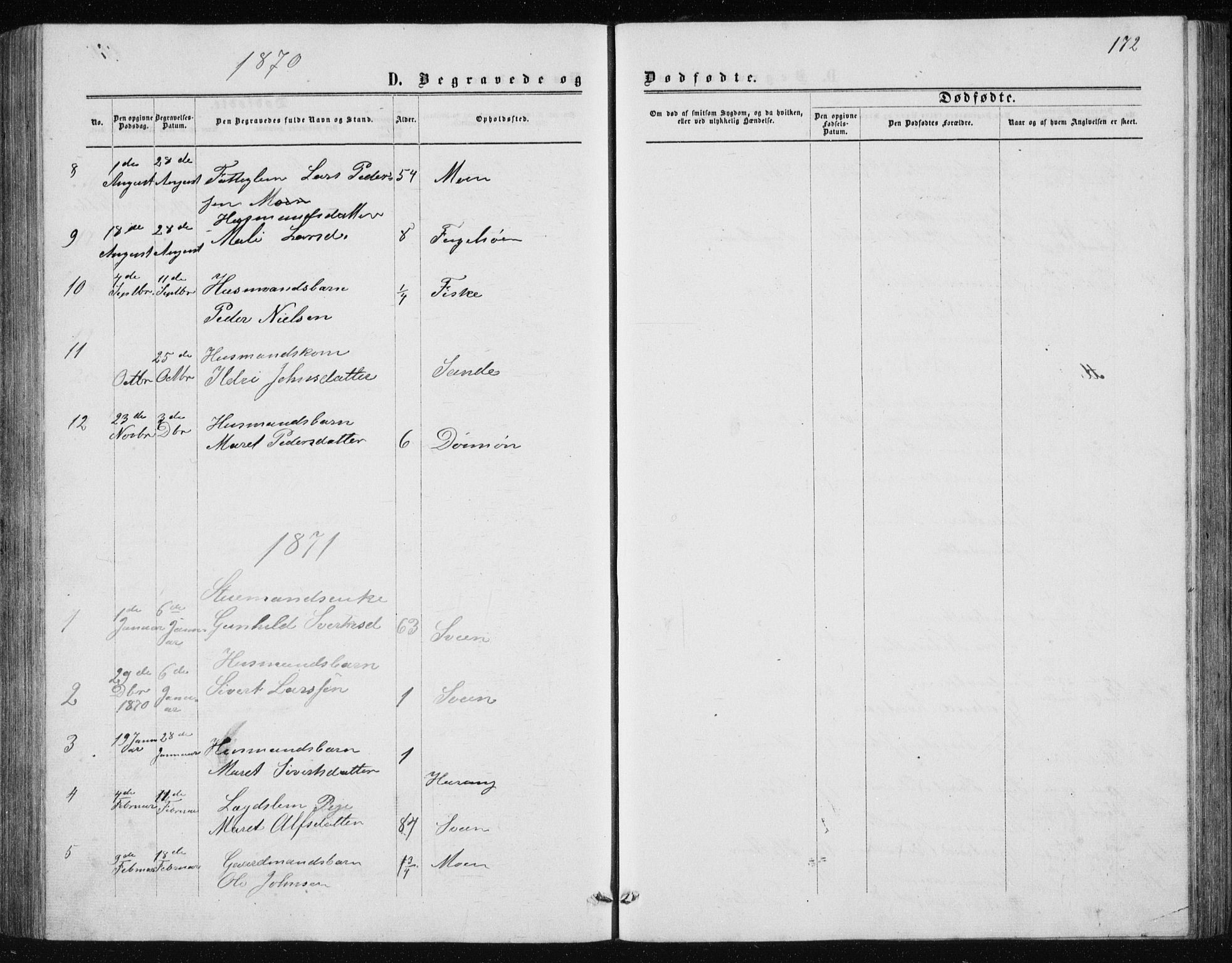 Ministerialprotokoller, klokkerbøker og fødselsregistre - Møre og Romsdal, AV/SAT-A-1454/597/L1064: Parish register (copy) no. 597C01, 1866-1898, p. 172