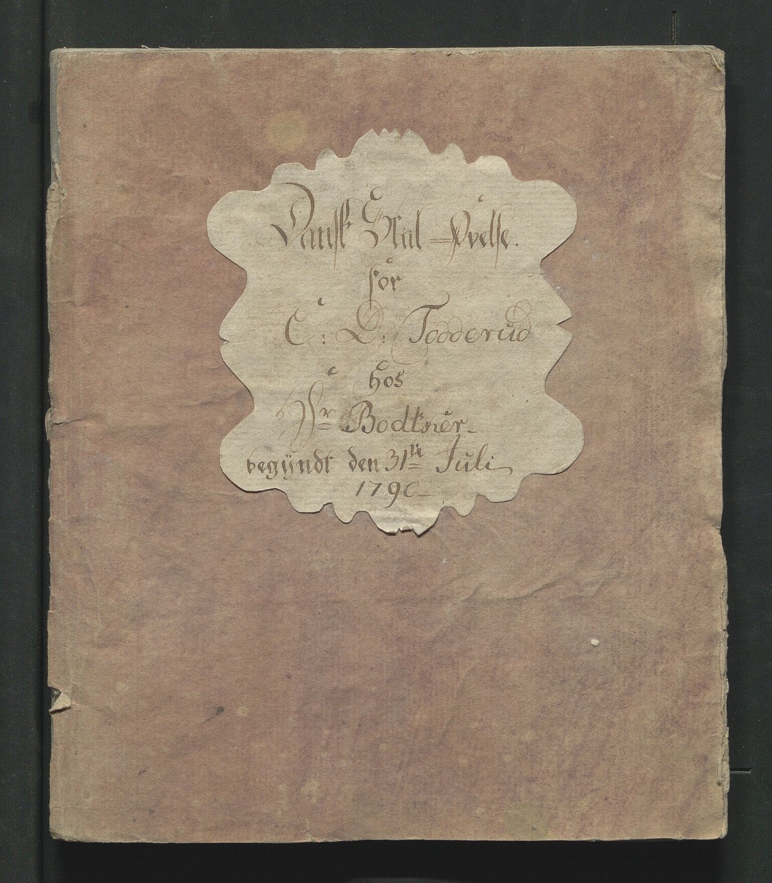Åker i Vang, Hedmark, og familien Todderud, AV/SAH-ARK-010/I/Ia/L0002: Skolebøker, 1790-1827, p. 2