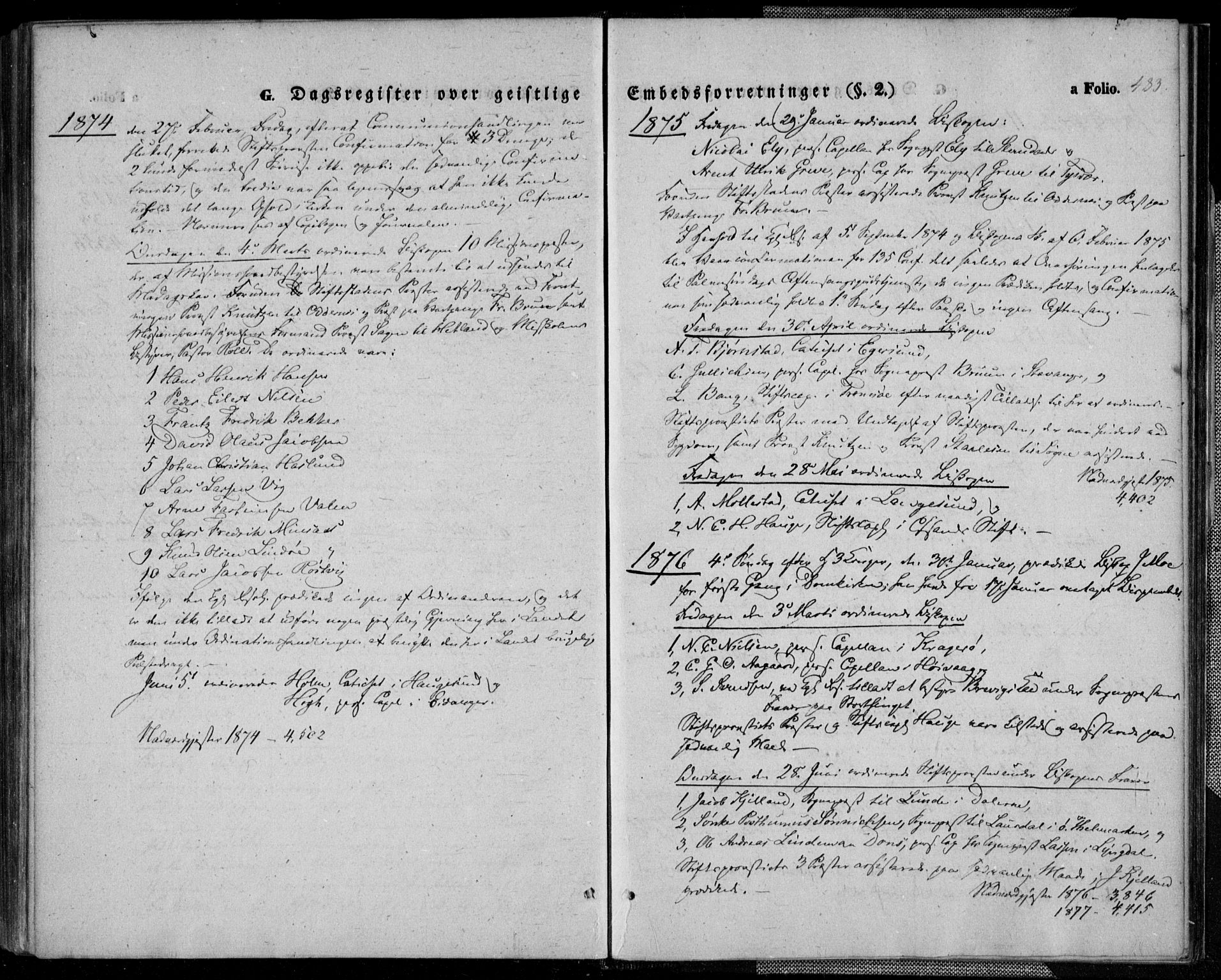 Kristiansand domprosti, AV/SAK-1112-0006/F/Fa/L0013: Parish register (official) no. A 13, 1842-1851, p. 483