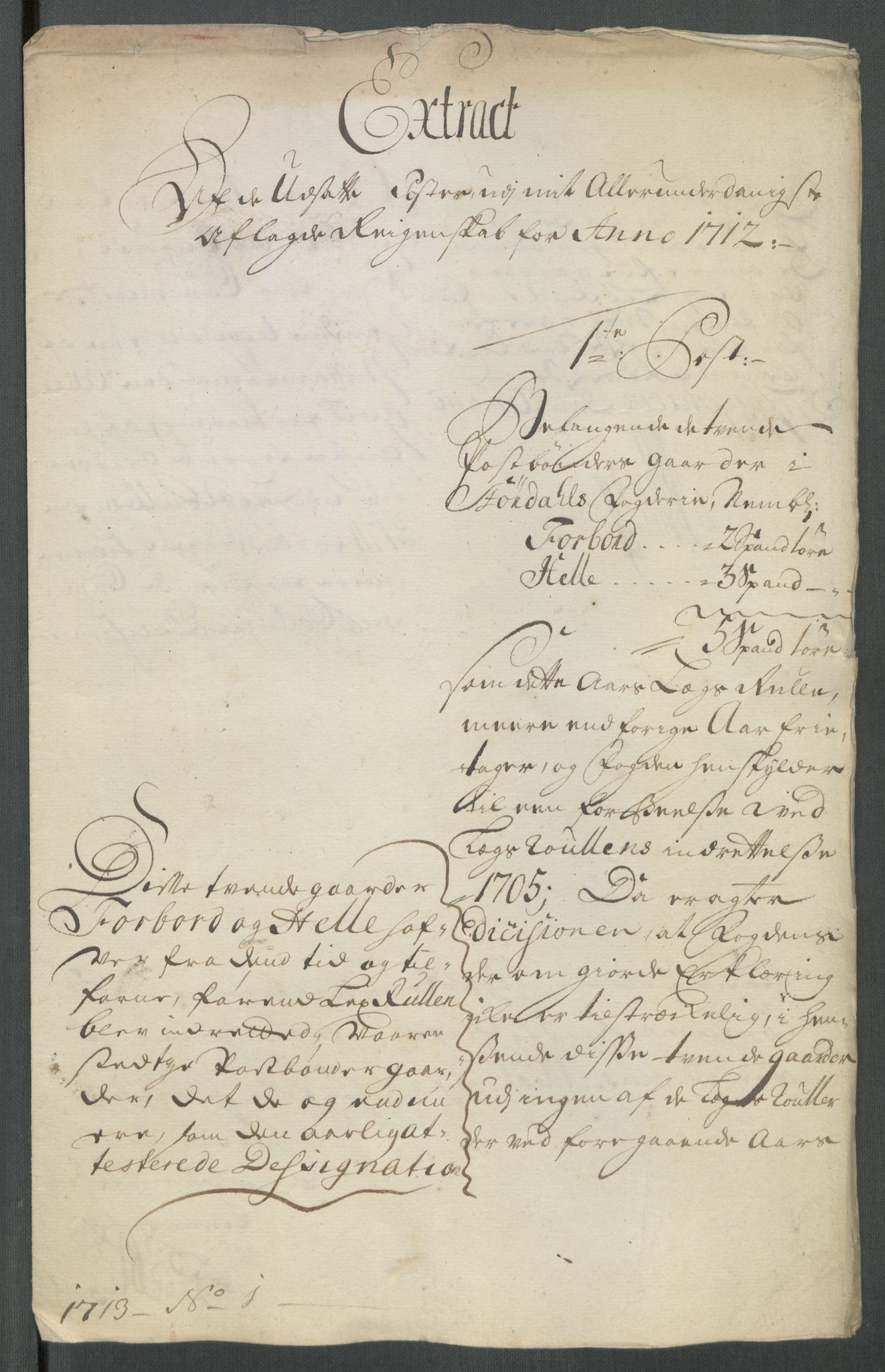 Rentekammeret inntil 1814, Reviderte regnskaper, Fogderegnskap, AV/RA-EA-4092/R62/L4203: Fogderegnskap Stjørdal og Verdal, 1713, p. 335