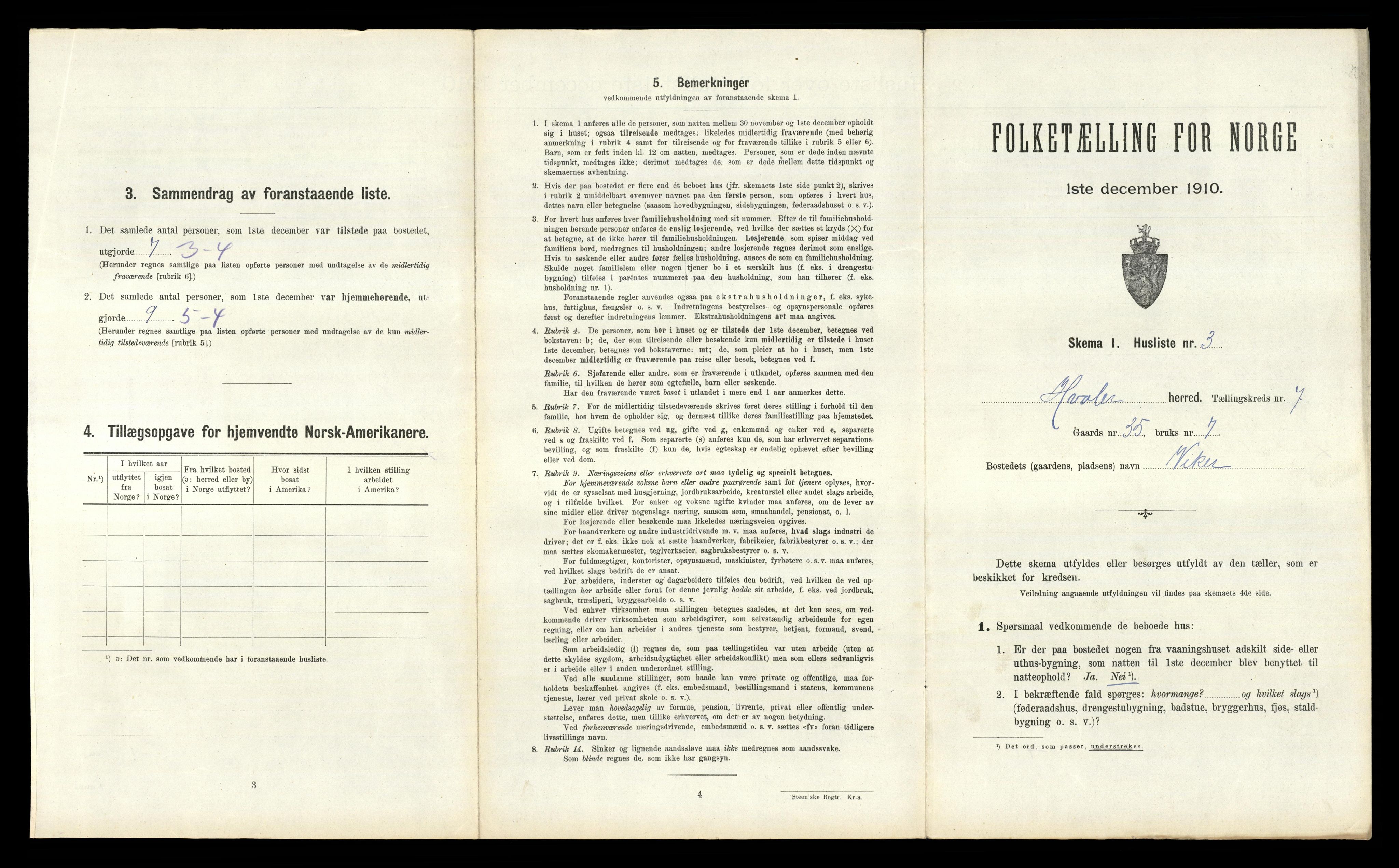 RA, 1910 census for Hvaler, 1910, p. 990