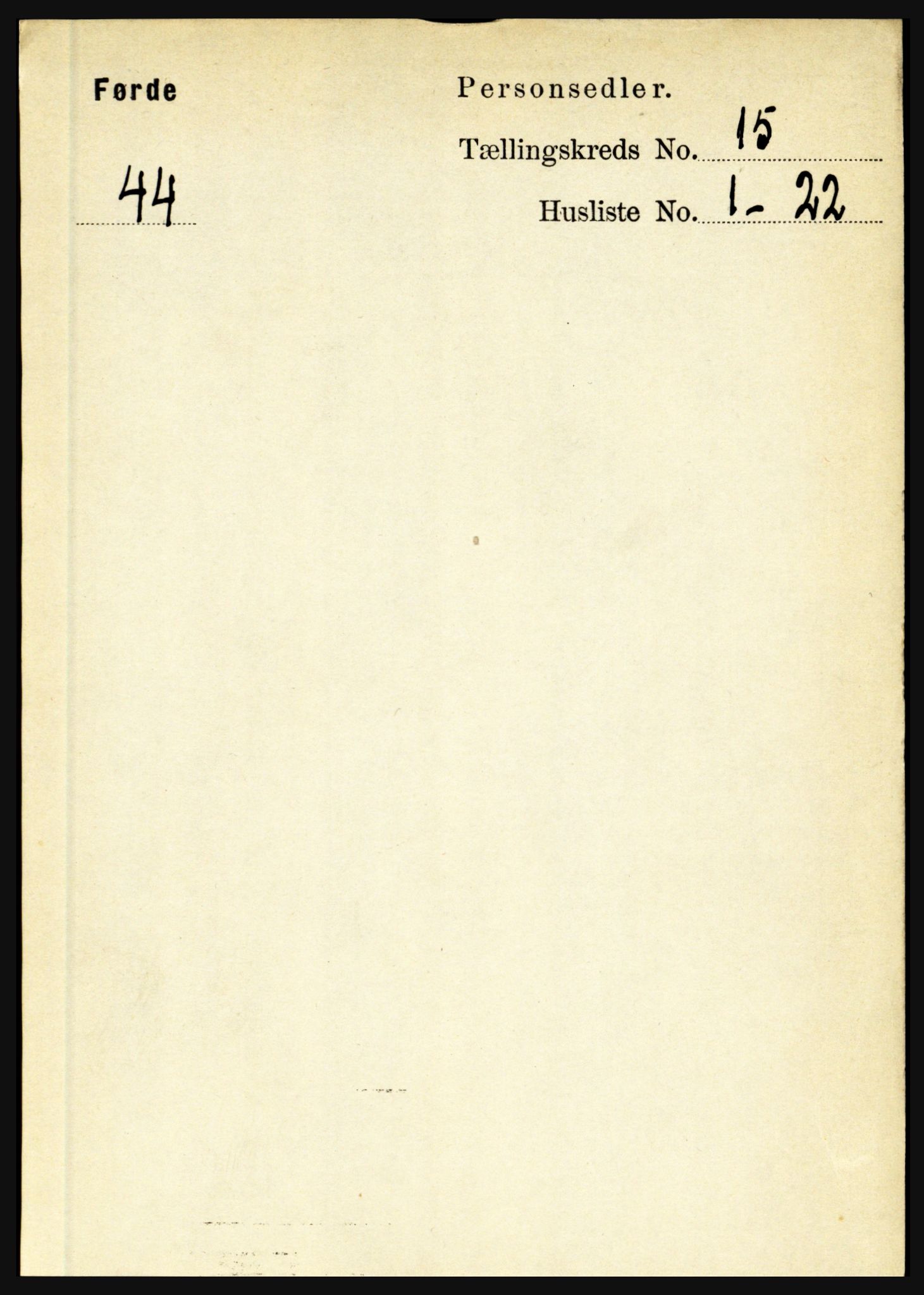 RA, 1891 census for 1432 Førde, 1891, p. 5554