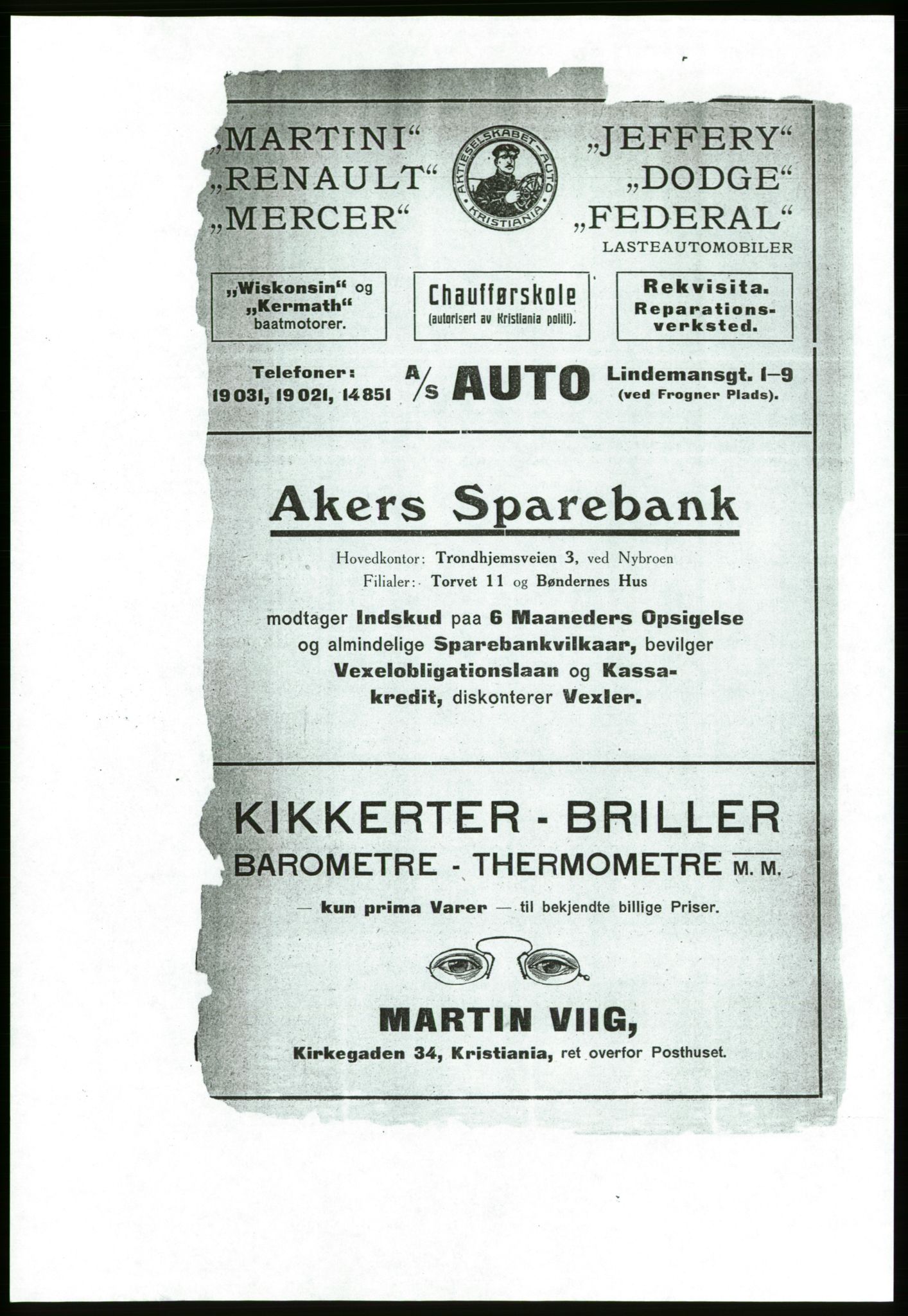 Aker adressebok/adressekalender, PUBL/001/A/001: Akers adressebok, 1916-1917