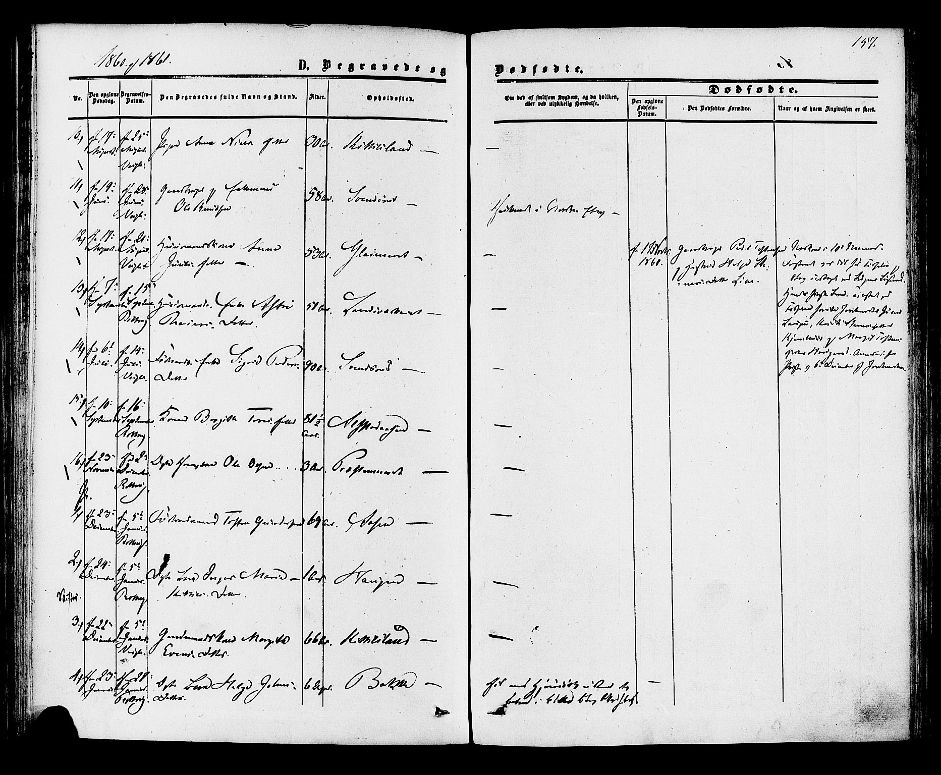 Rollag kirkebøker, SAKO/A-240/F/Fa/L0009: Parish register (official) no. I 9, 1860-1874, p. 157