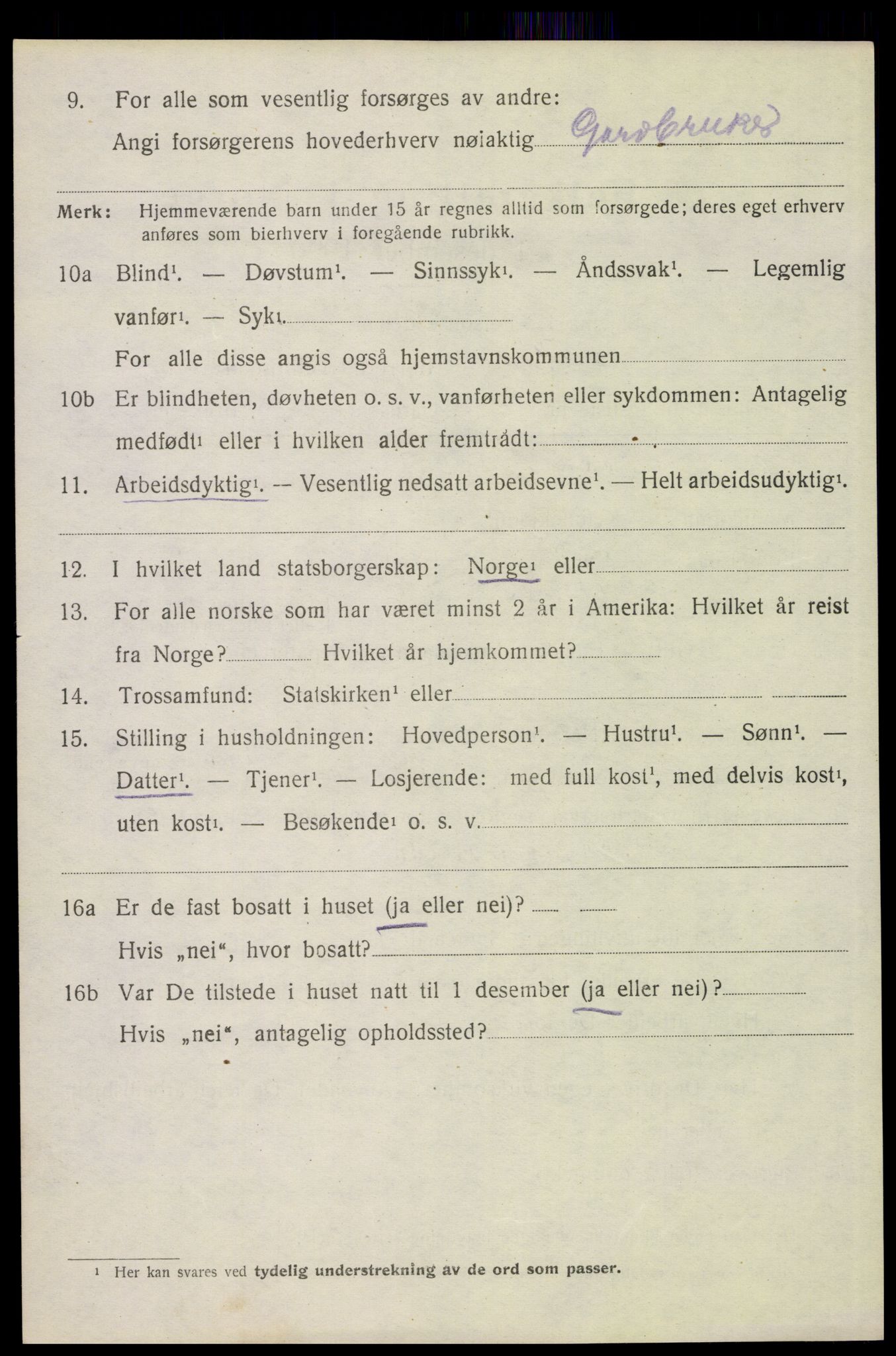 SAH, 1920 census for Åsnes, 1920, p. 13423