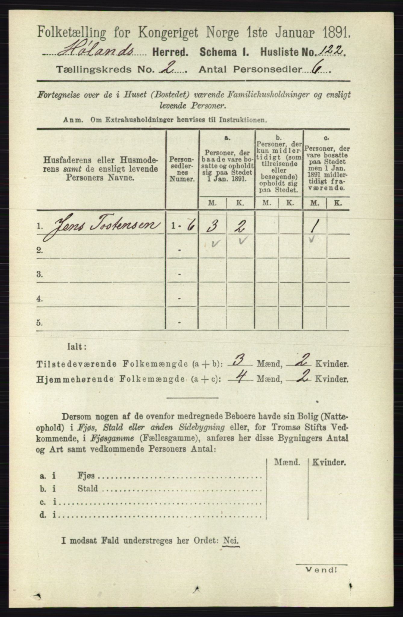 RA, 1891 census for 0221 Høland, 1891, p. 928