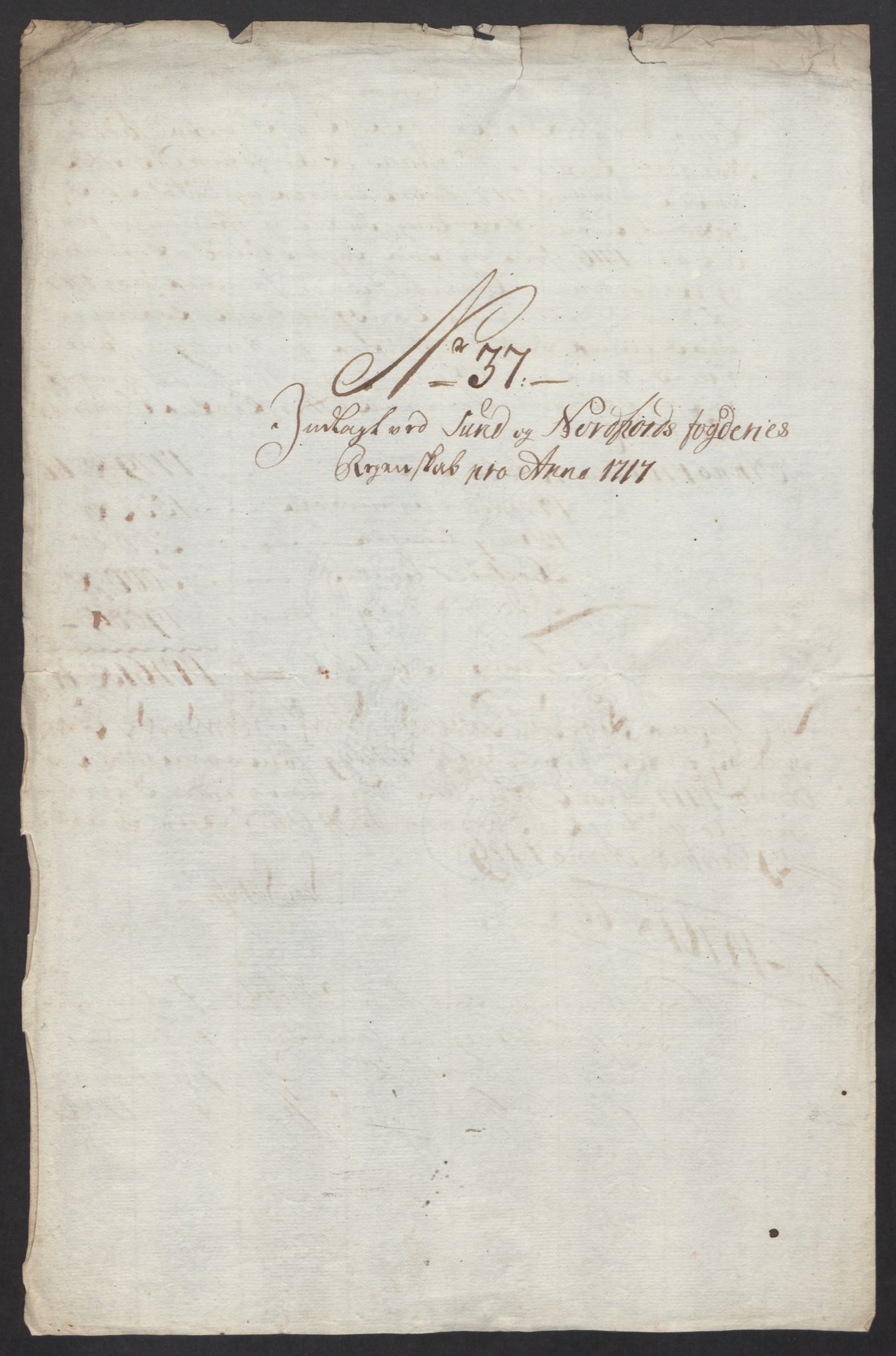 Rentekammeret inntil 1814, Reviderte regnskaper, Fogderegnskap, RA/EA-4092/R53/L3441: Fogderegnskap Sunn- og Nordfjord, 1717-1718, p. 271