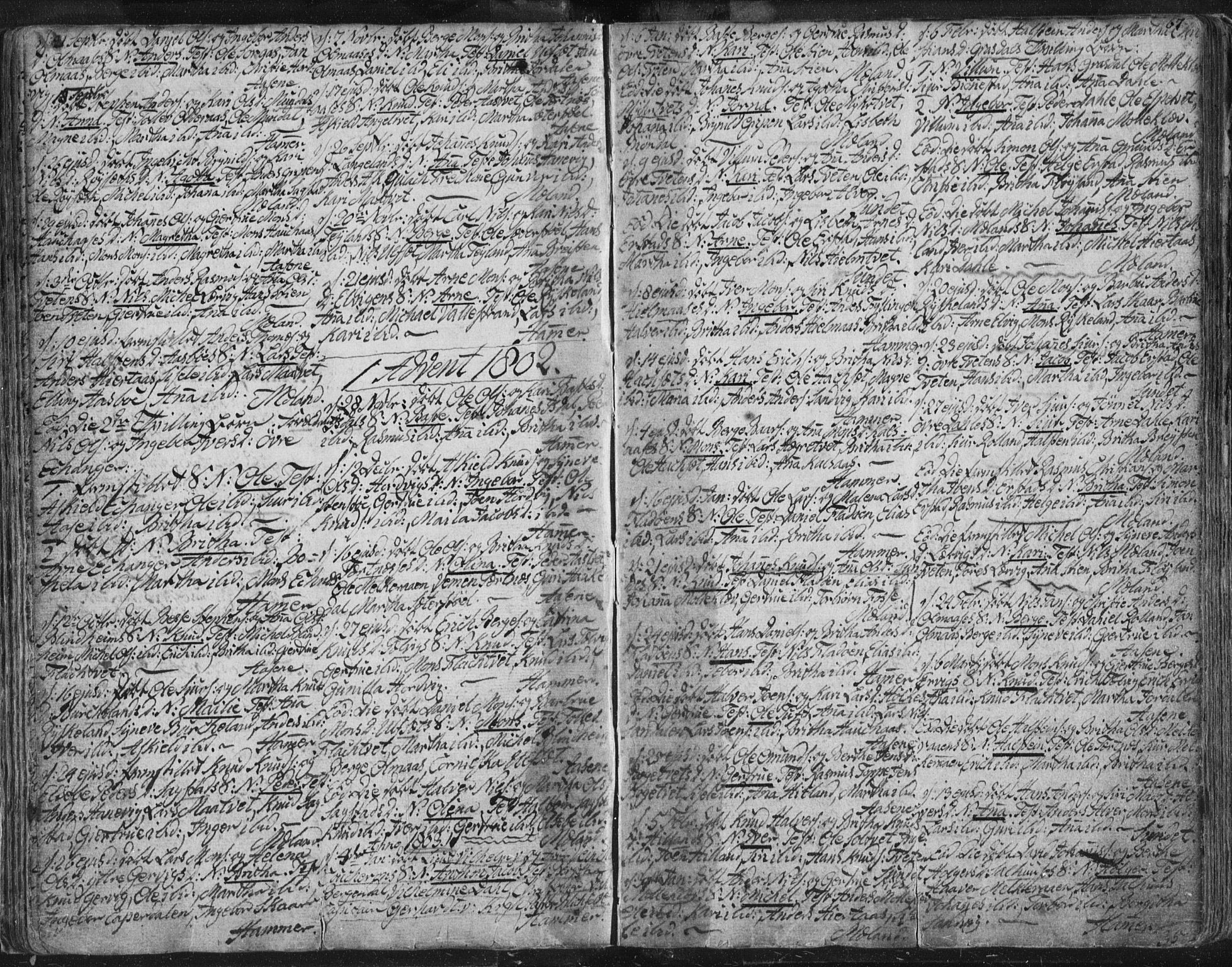 Hamre sokneprestembete, AV/SAB-A-75501/H/Ha/Haa/Haaa/L0008: Parish register (official) no. A 8, 1778-1804, p. 67