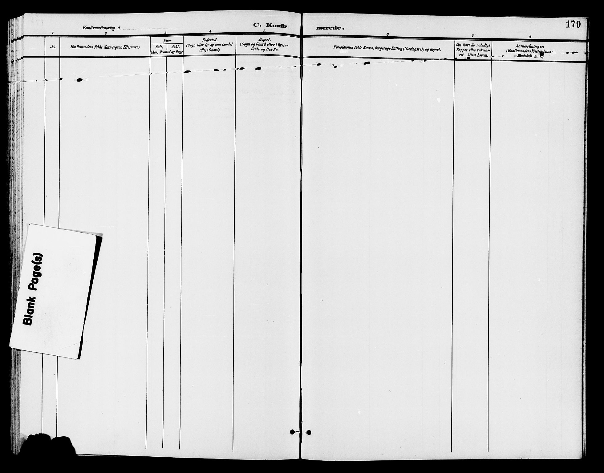 Østre Toten prestekontor, SAH/PREST-104/H/Ha/Hab/L0007: Parish register (copy) no. 7, 1901-1912, p. 179
