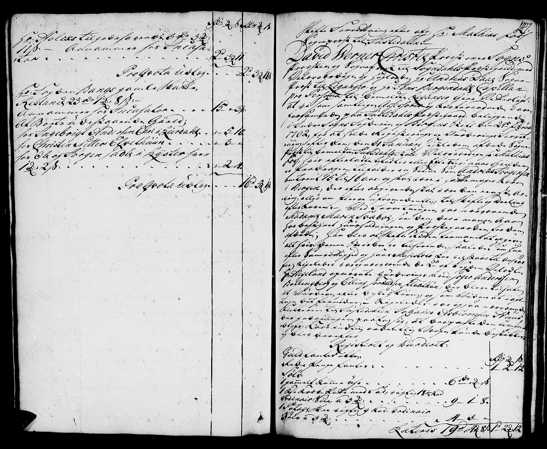 Sogn prosti*, SAB/-, 1783-1810, p. 146b-147a