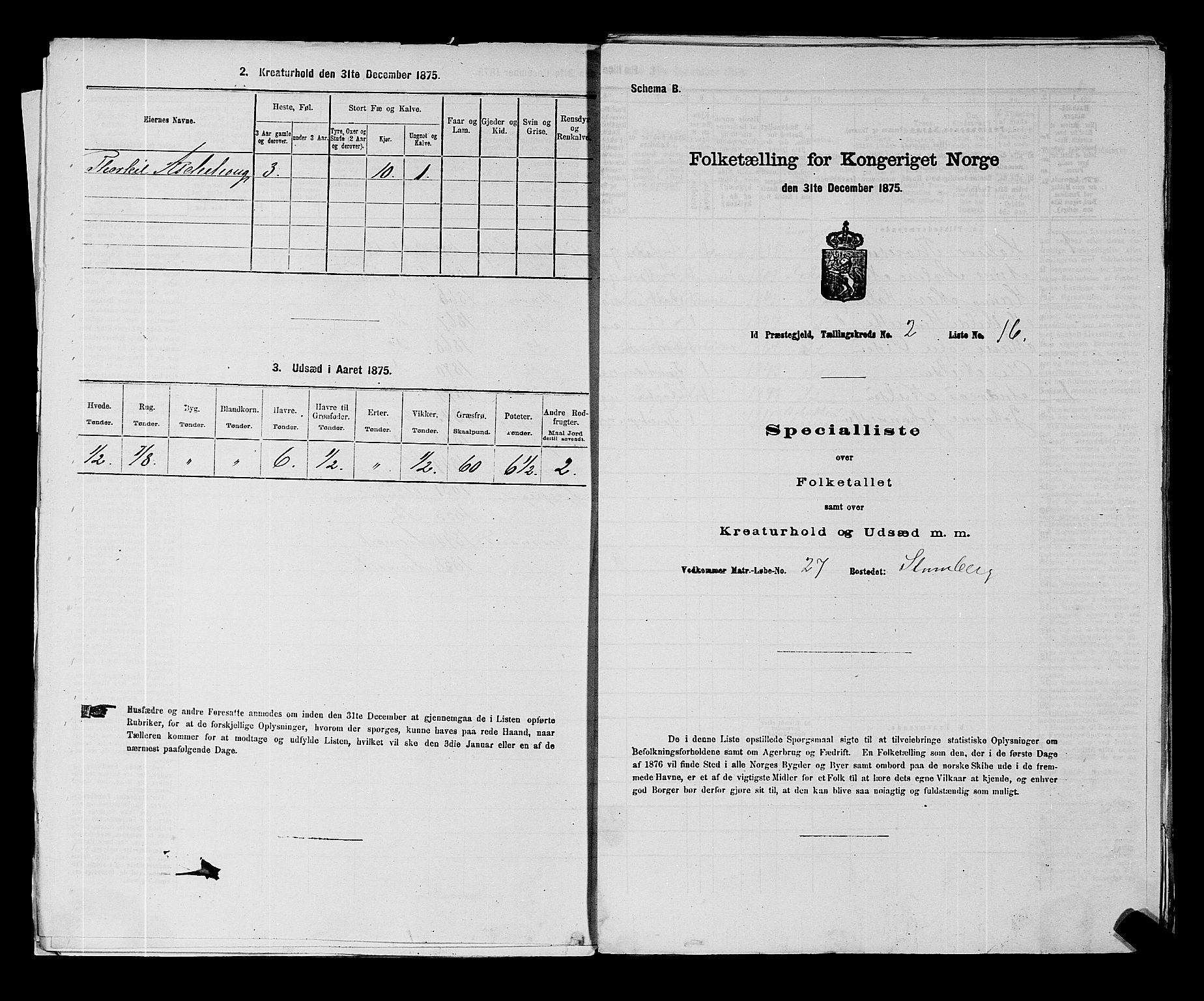RA, 1875 census for 0117P Idd, 1875, p. 169