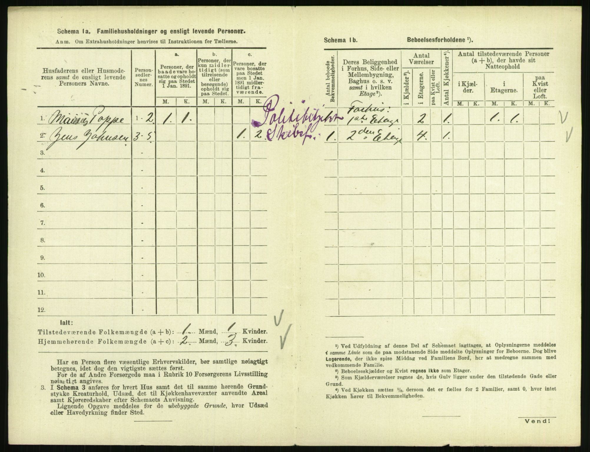 RA, 1891 census for 0801 Kragerø, 1891, p. 669