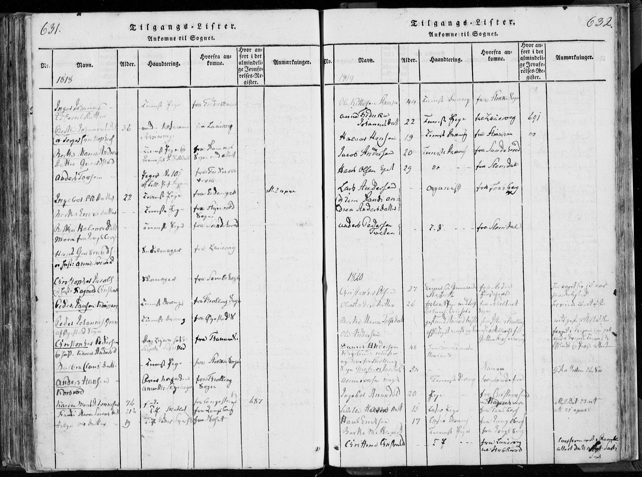 Hedrum kirkebøker, SAKO/A-344/F/Fa/L0004: Parish register (official) no. I 4, 1817-1835, p. 631-632