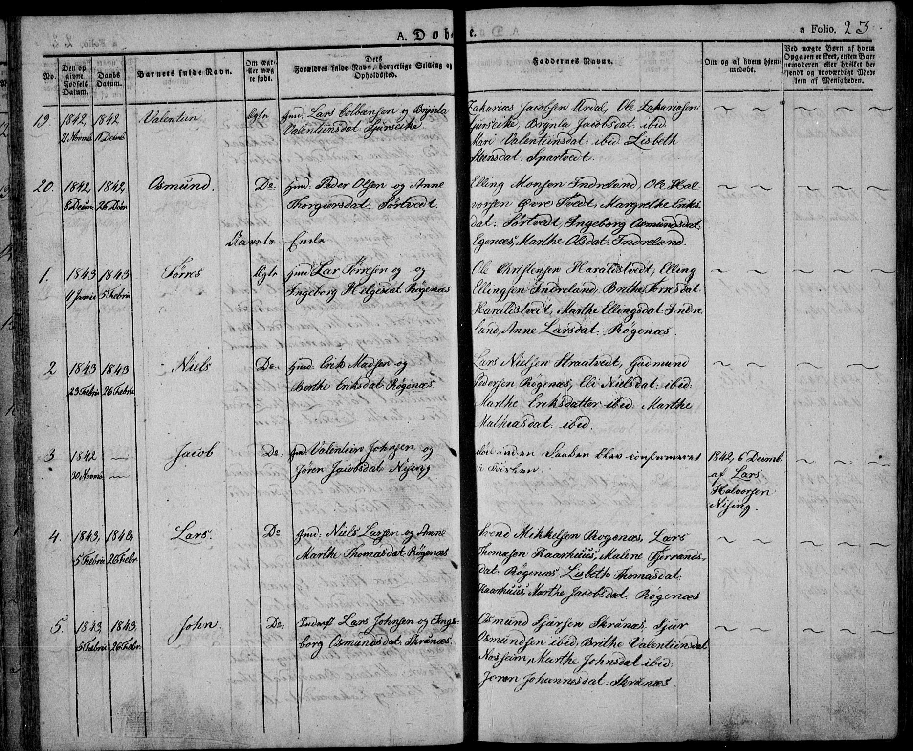 Skjold sokneprestkontor, AV/SAST-A-101847/H/Ha/Haa/L0005: Parish register (official) no. A 5, 1830-1856, p. 23