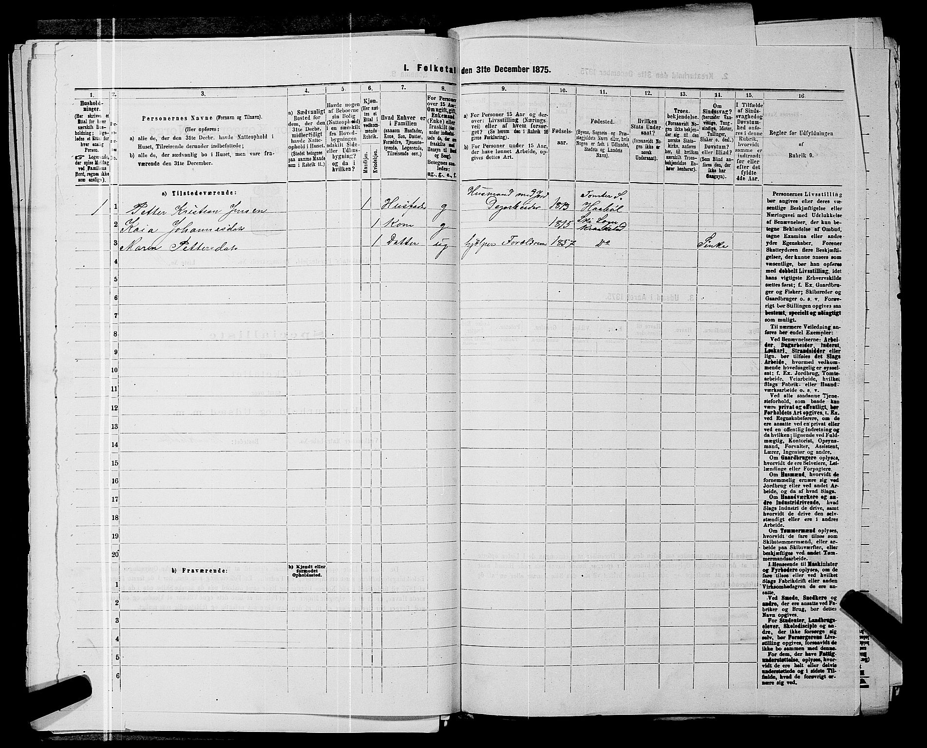 RA, 1875 census for 0212P Kråkstad, 1875, p. 281