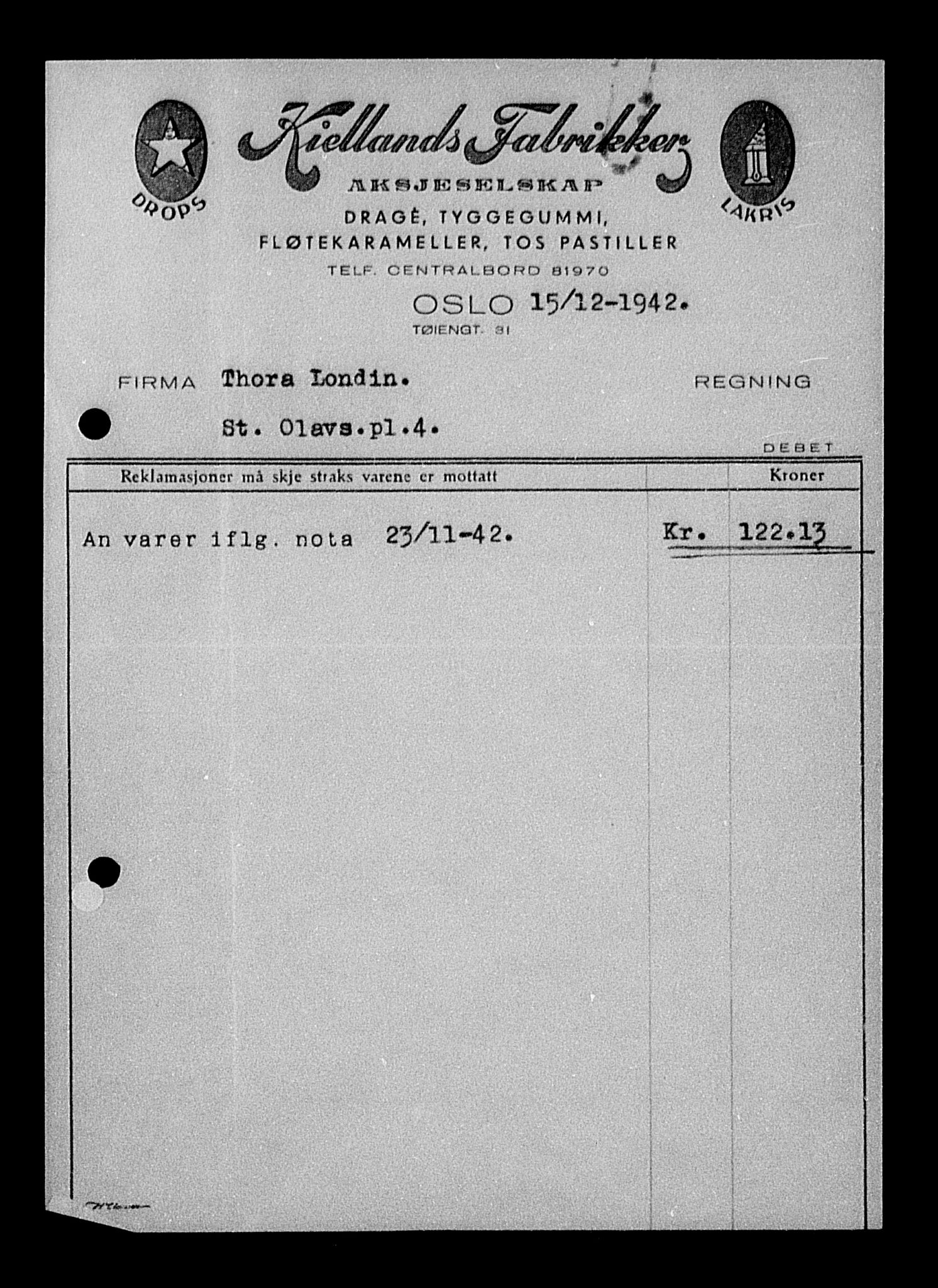 Justisdepartementet, Tilbakeføringskontoret for inndratte formuer, AV/RA-S-1564/H/Hc/Hcc/L0960: --, 1945-1947, p. 257