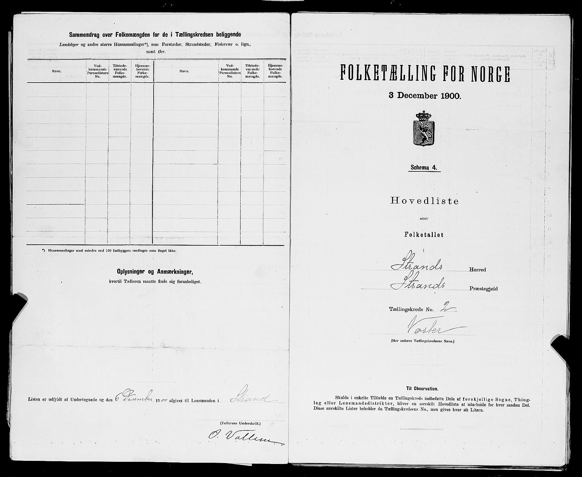 SAST, 1900 census for Strand, 1900, p. 29