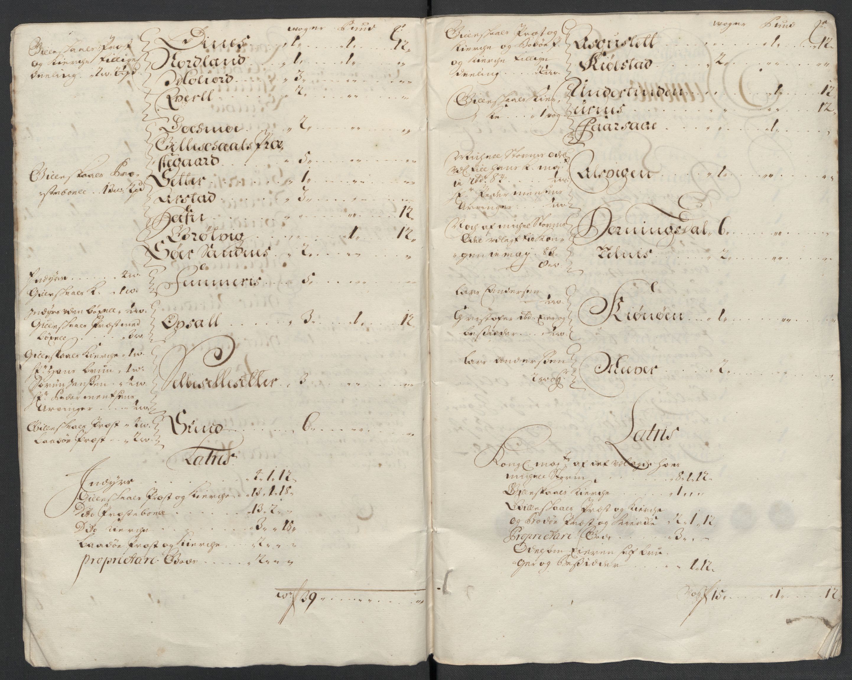 Rentekammeret inntil 1814, Reviderte regnskaper, Fogderegnskap, AV/RA-EA-4092/R66/L4581: Fogderegnskap Salten, 1707-1710, p. 223