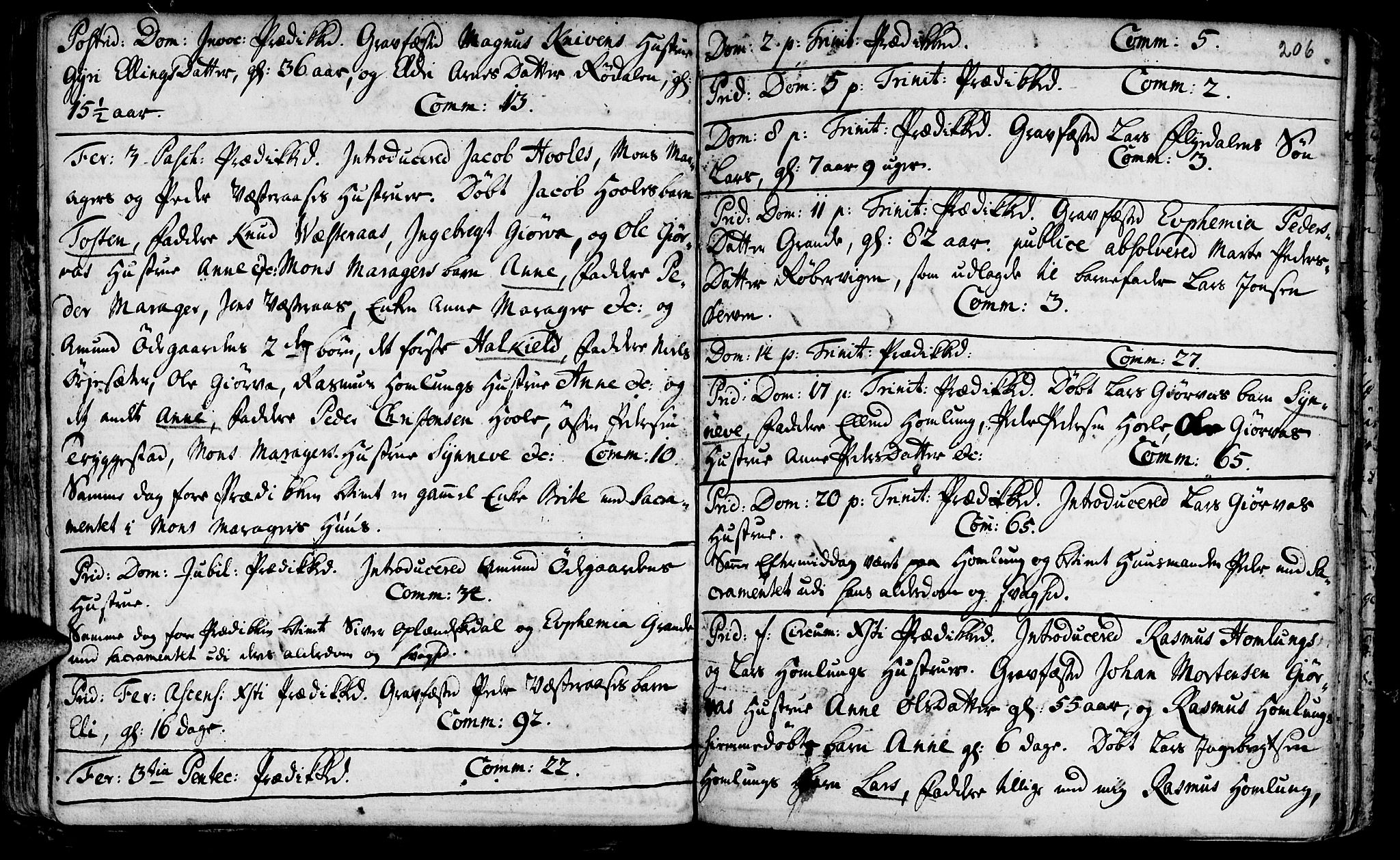 Ministerialprotokoller, klokkerbøker og fødselsregistre - Møre og Romsdal, AV/SAT-A-1454/519/L0242: Parish register (official) no. 519A01 /3, 1736-1761, p. 206