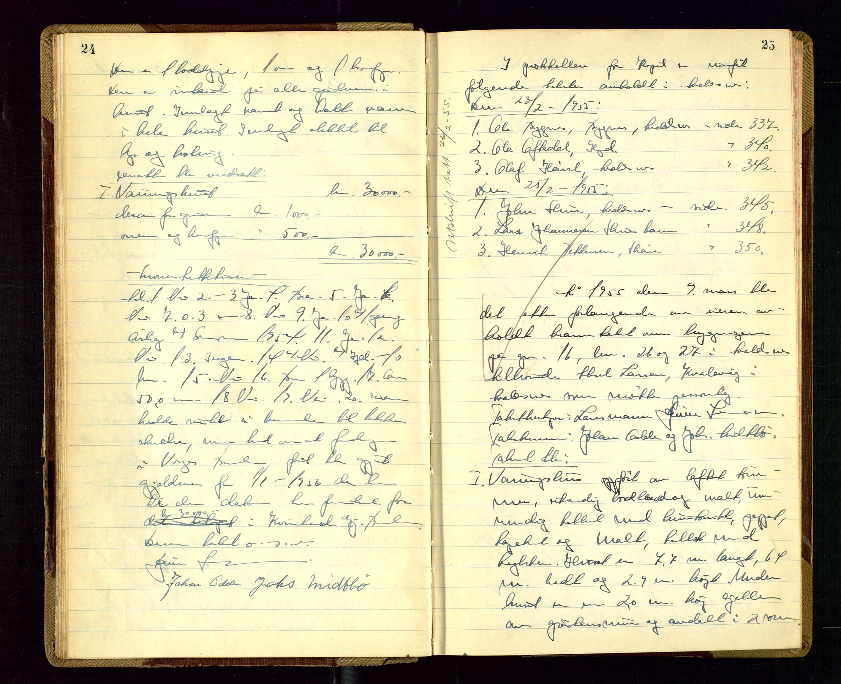 Avaldsnes lensmannskontor, AV/SAST-A-100286/Goa/L0010: "Branntakstprotokoll", 1955, p. 24-25