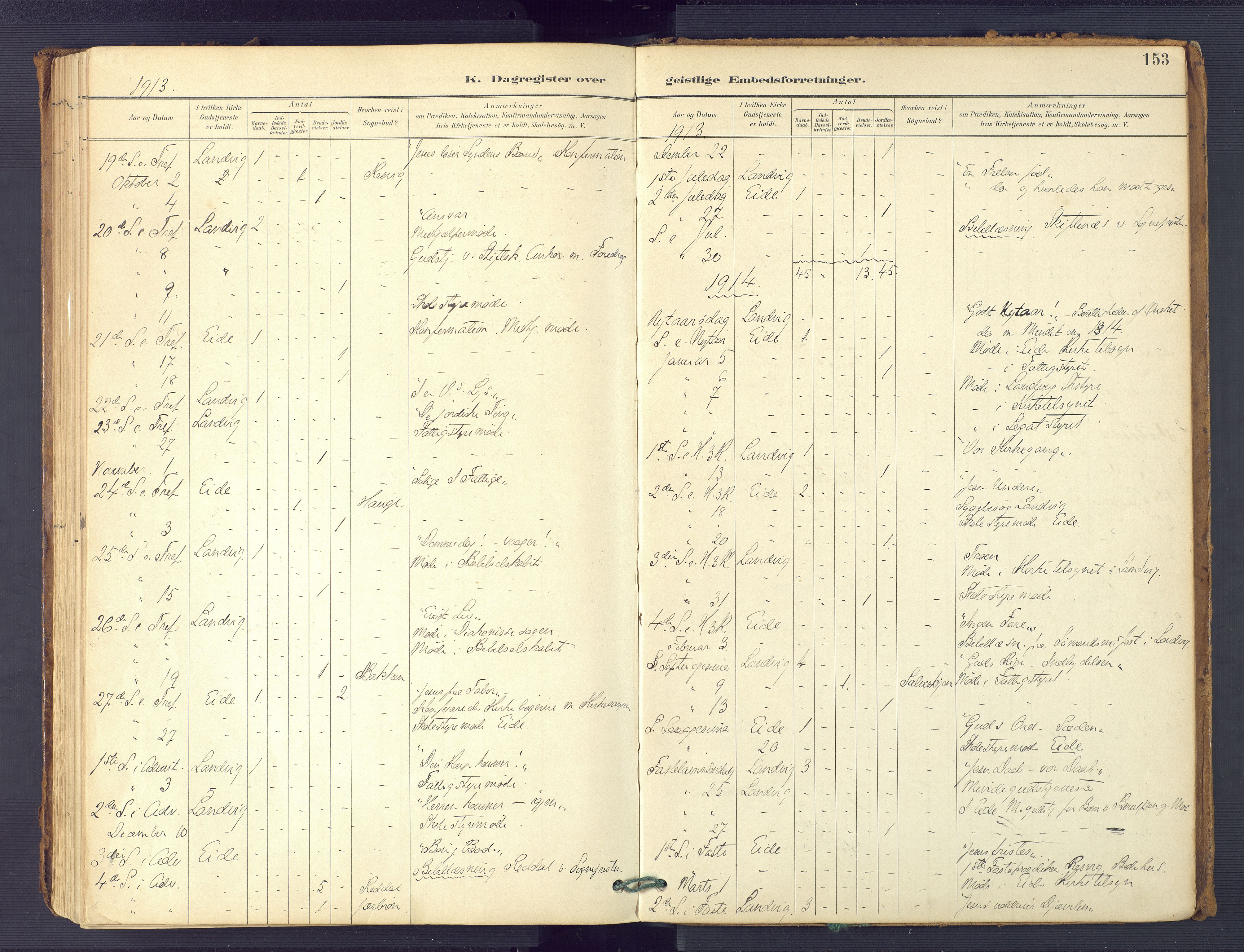 Hommedal sokneprestkontor, SAK/1111-0023/F/Fa/Faa/L0003: Parish register (official) no. A 3, 1885-1916, p. 153