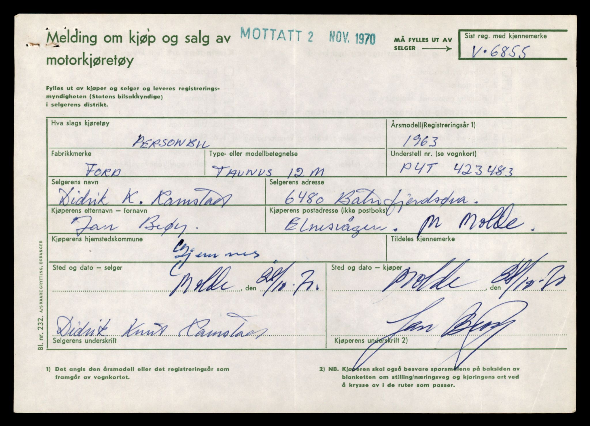 Møre og Romsdal vegkontor - Ålesund trafikkstasjon, AV/SAT-A-4099/F/Fe/L0037: Registreringskort for kjøretøy T 13031 - T 13179, 1927-1998, p. 1269
