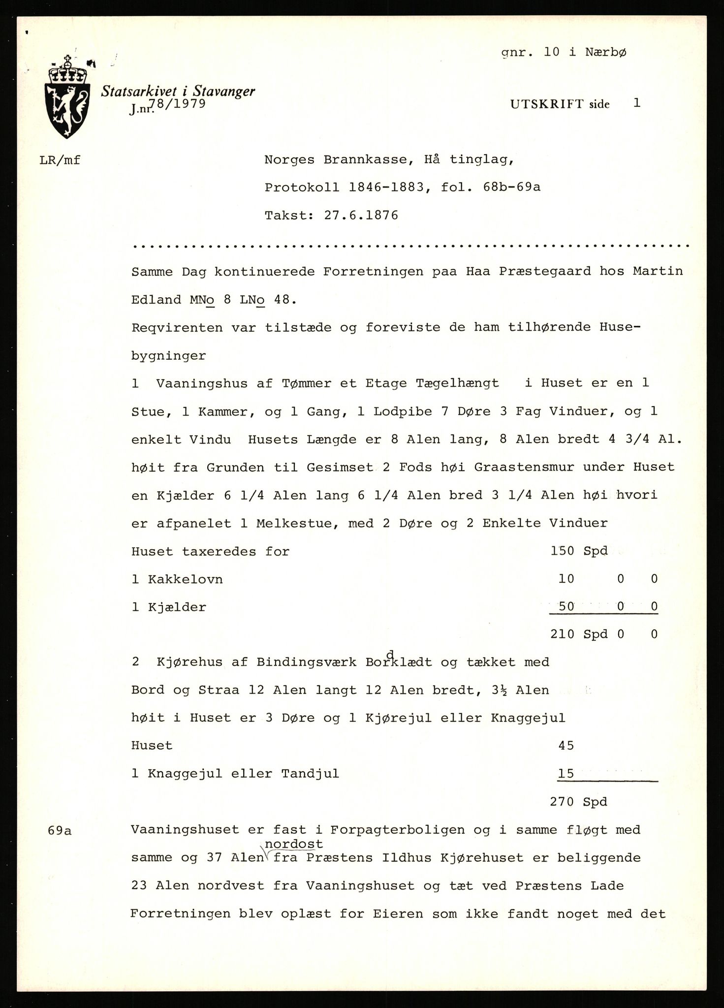 Statsarkivet i Stavanger, AV/SAST-A-101971/03/Y/Yj/L0066: Avskrifter sortert etter gårdsnavn: Pedersro - Prestegården i Suldal, 1750-1930, p. 495