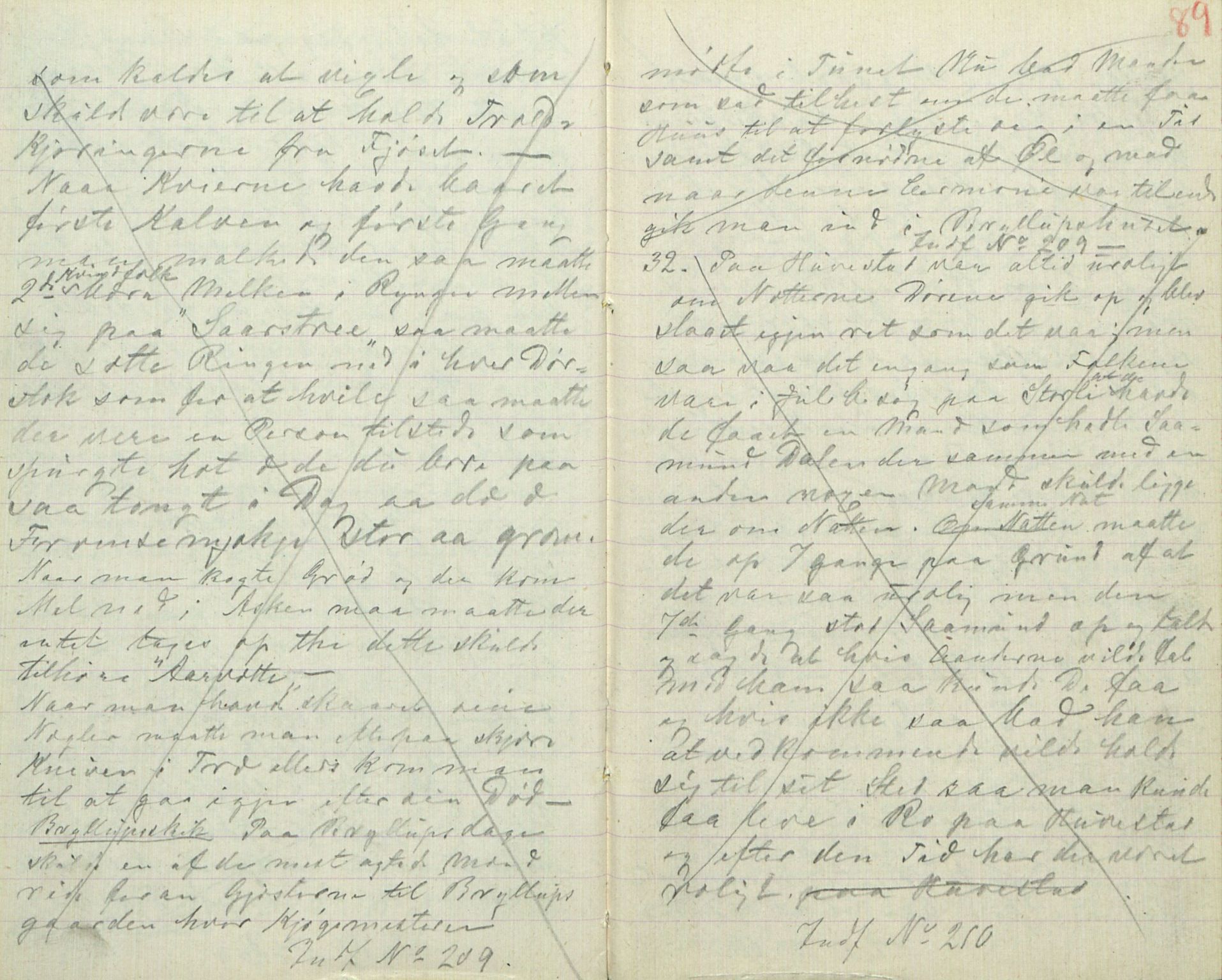 Rikard Berge, TEMU/TGM-A-1003/F/L0016/0015: 529-550 / 543 Oppskrifter av Halvor N. Tvedten, 1894, p. 88-89