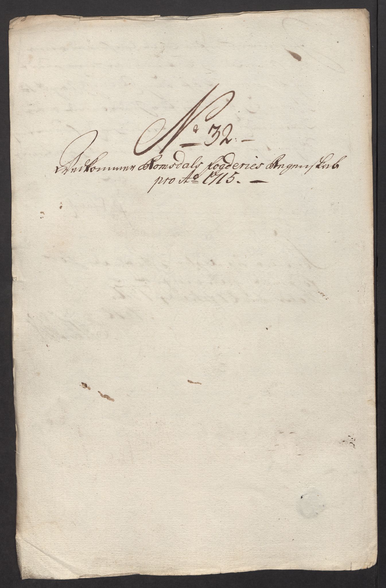 Rentekammeret inntil 1814, Reviderte regnskaper, Fogderegnskap, AV/RA-EA-4092/R55/L3663: Fogderegnskap Romsdal, 1715-1716, p. 209