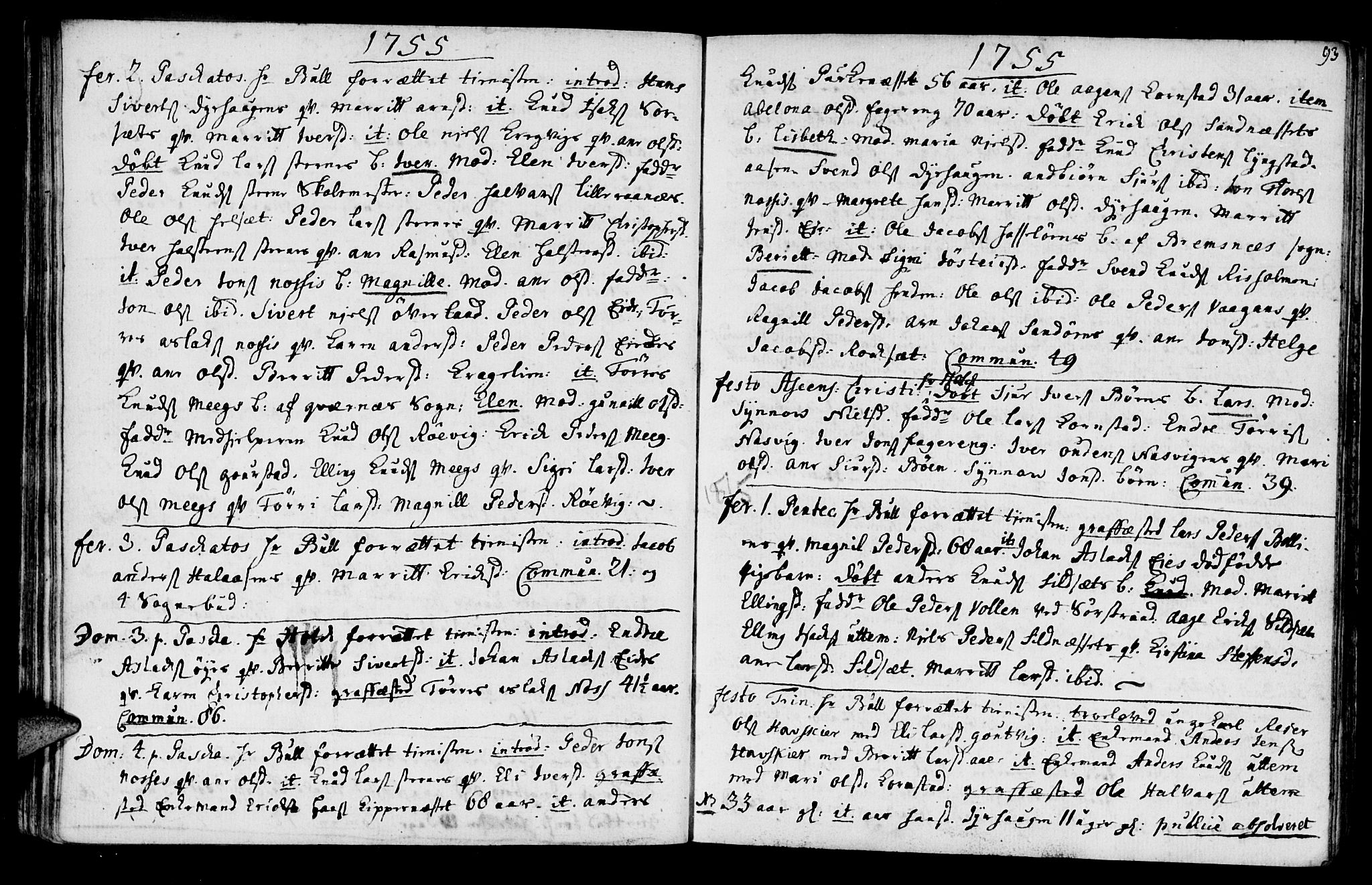 Ministerialprotokoller, klokkerbøker og fødselsregistre - Møre og Romsdal, AV/SAT-A-1454/570/L0828: Parish register (official) no. 570A02, 1750-1789, p. 92-93