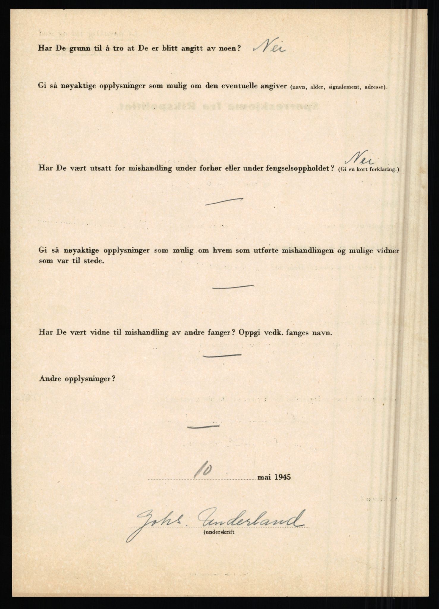 Rikspolitisjefen, AV/RA-S-1560/L/L0017: Tidemann, Hermann G. - Veum, Tjostolv, 1940-1945, p. 749