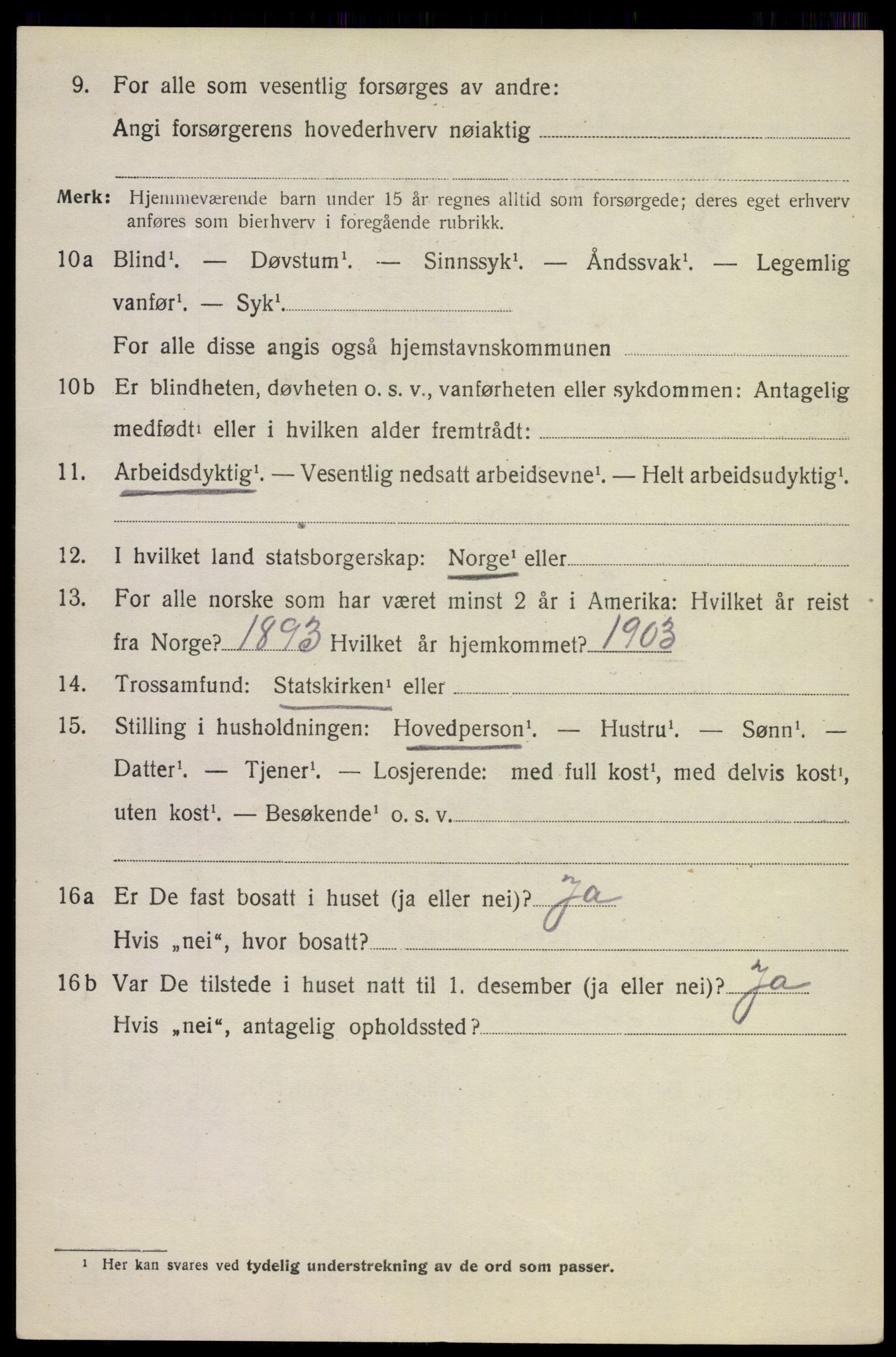 SAKO, 1920 census for Sauherad, 1920, p. 6182