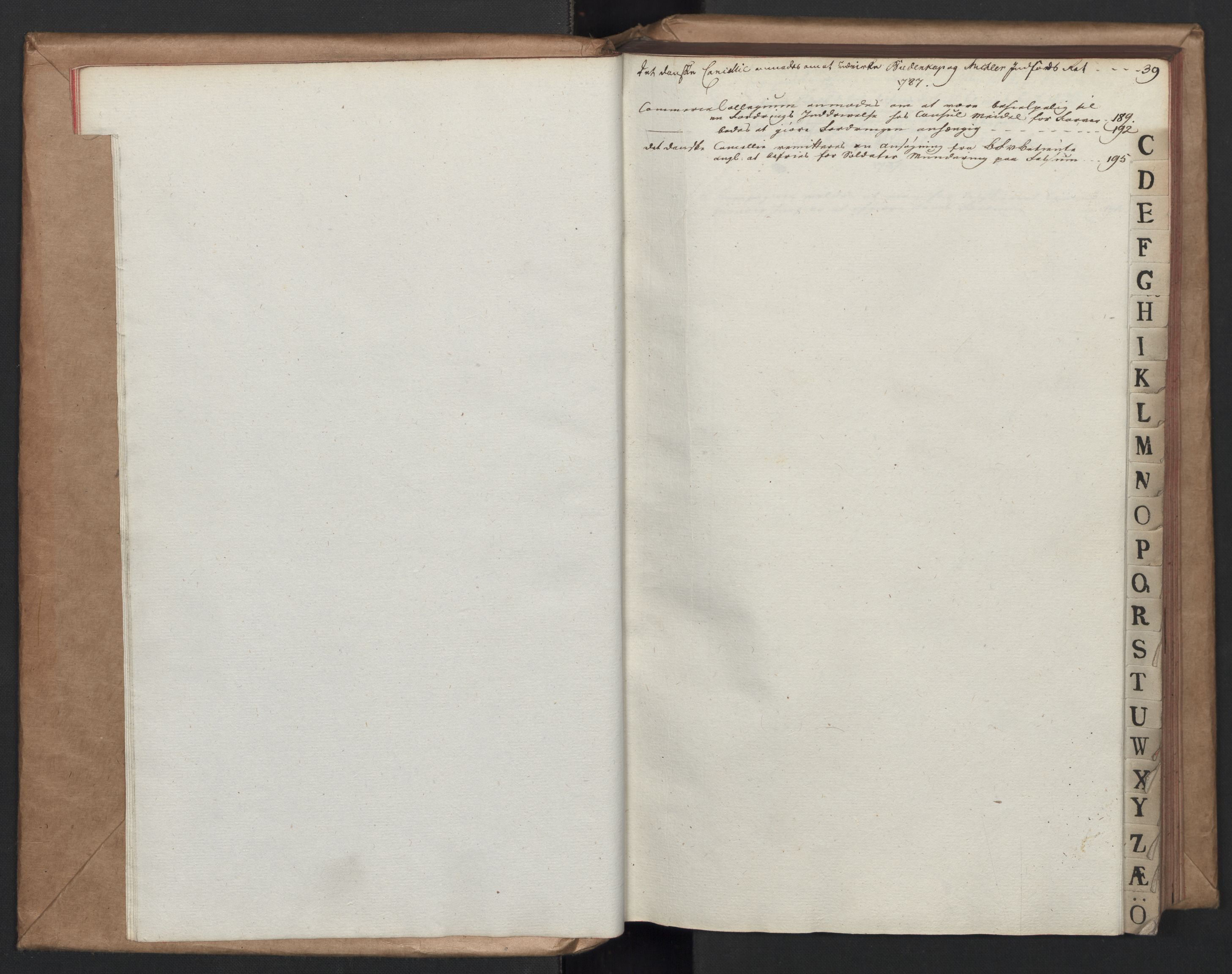 Rentekammeret, Renteskriverkontorene, AV/RA-EA-3115/O/Om/Oma/L0003: Kopibok B, 1785-1789