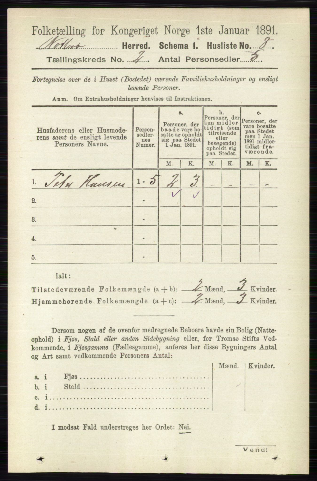 RA, 1891 census for 0722 Nøtterøy, 1891, p. 747