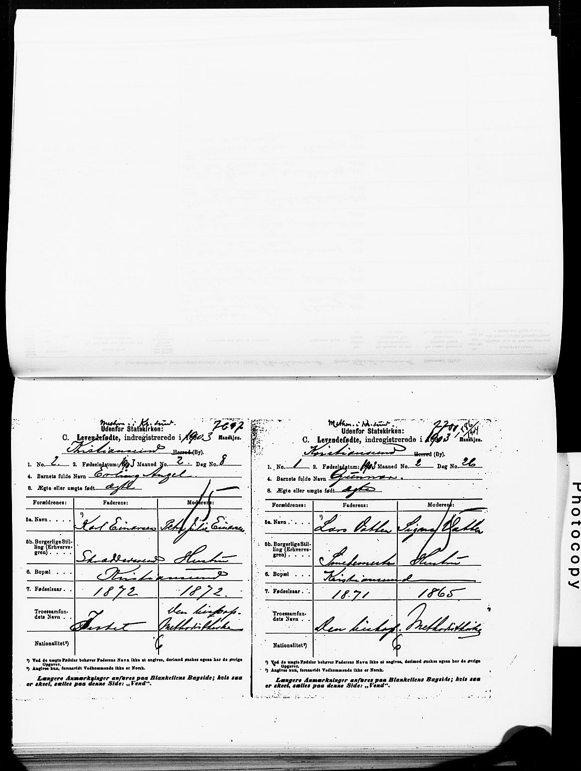 Ministerialprotokoller, klokkerbøker og fødselsregistre - Møre og Romsdal, AV/SAT-A-1454/572/L0858: Parish register (official) no. 572D02, 1903-1912