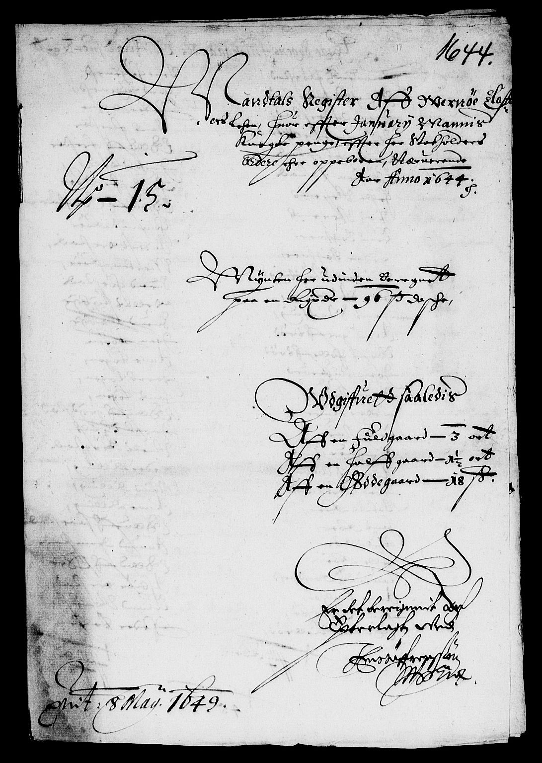 Rentekammeret inntil 1814, Reviderte regnskaper, Lensregnskaper, RA/EA-5023/R/Rb/Rbg/L0007: Verne kloster len, 1623-1647